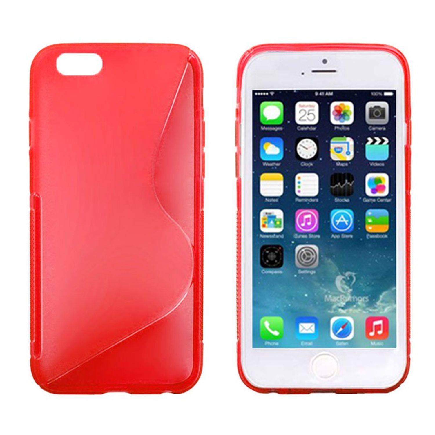 Apple iPhone 6 / 6s Handyhülle Backcover Rot