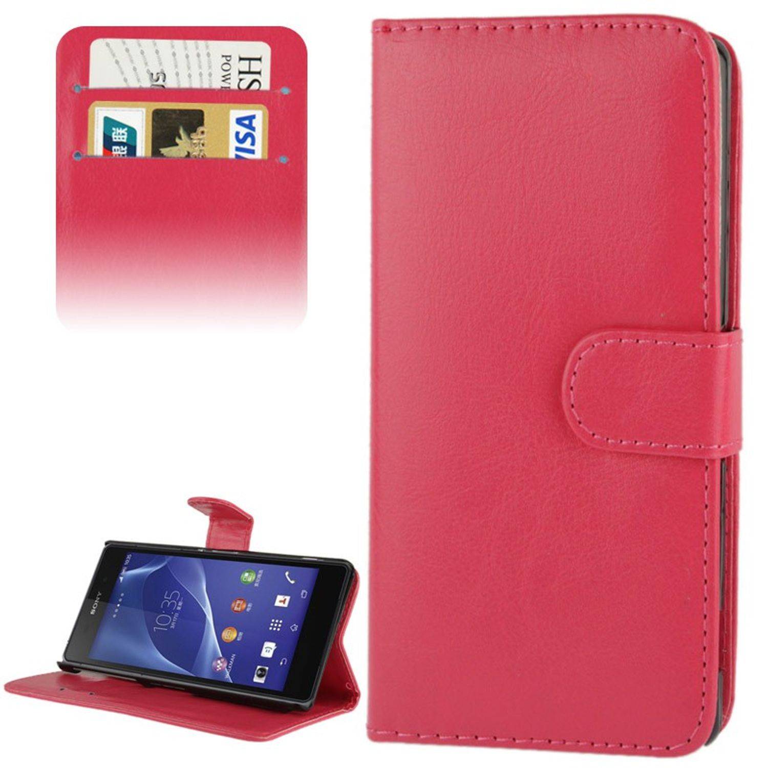 Sony Xperia Z2 Handyhülle Backcover Rosa