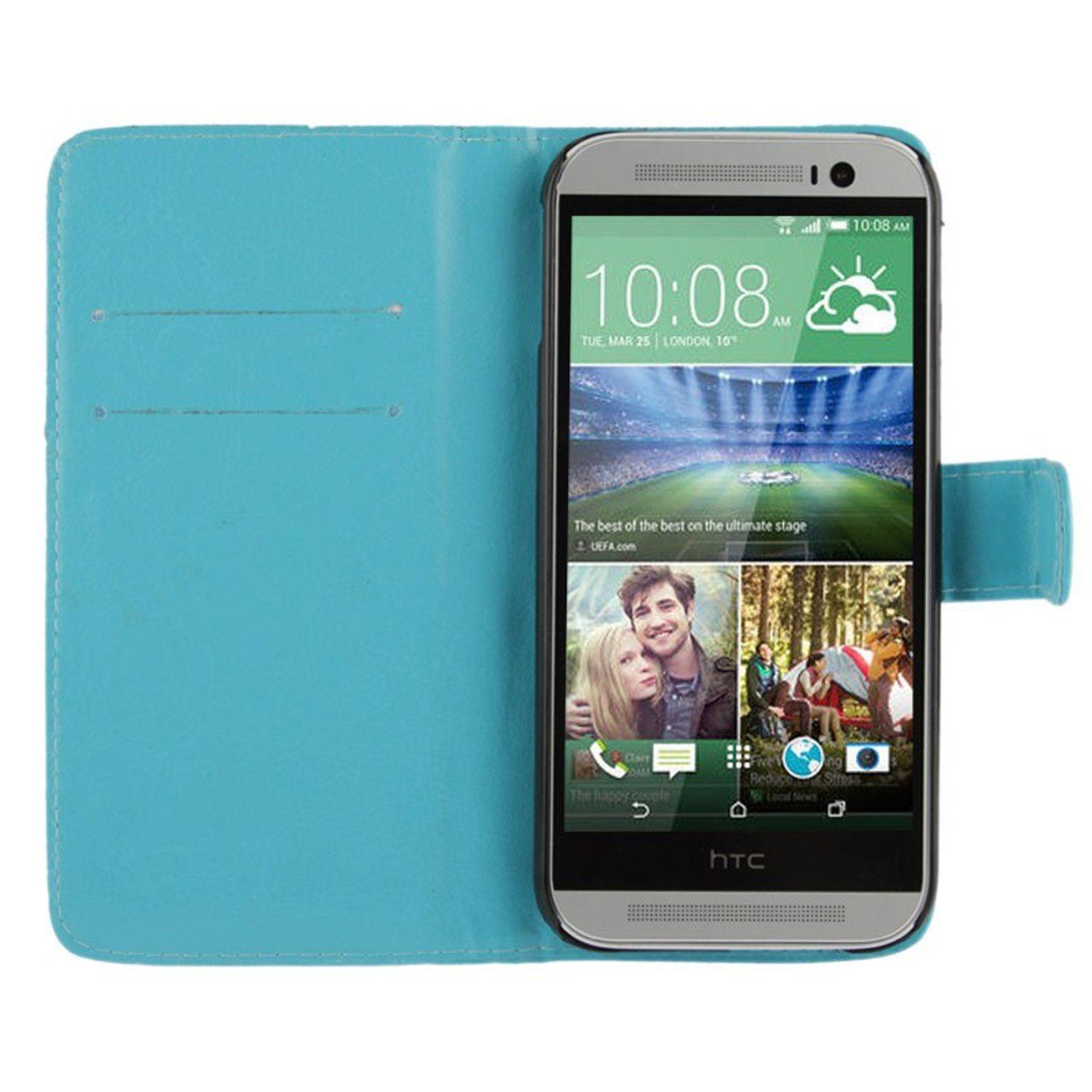 HTC One M8 Handyhülle Backcover Blau