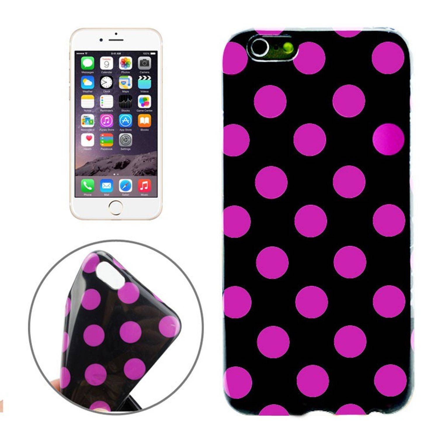 Apple iPhone 6 / 6s Handyhülle Backcover Schwarz