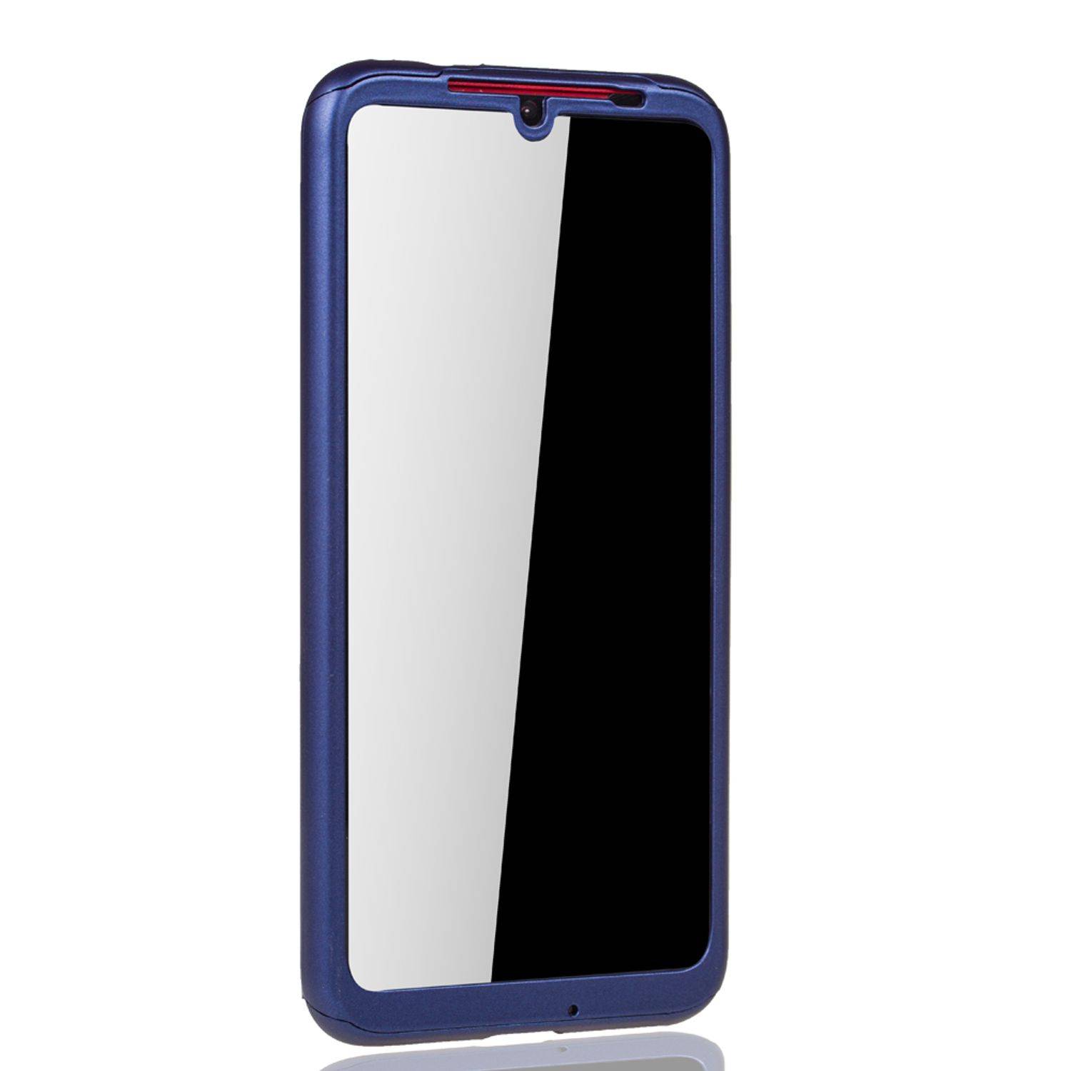 Xiaomi Redmi Note 7 / Redmi Note 7 Pro Handyhülle 360 Grad Schutz Full Cover Blau