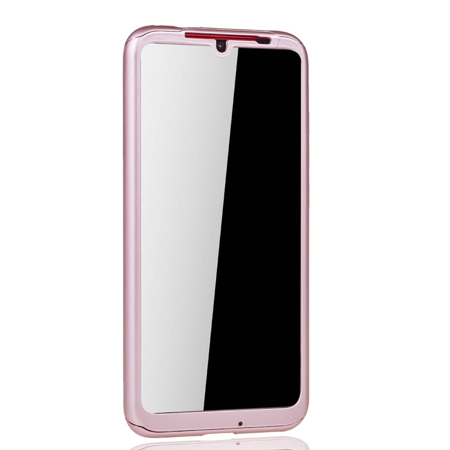 Xiaomi Redmi Note 7 / Redmi Note 7 Pro Handyhülle 360 Grad Schutz Full Cover Rosa