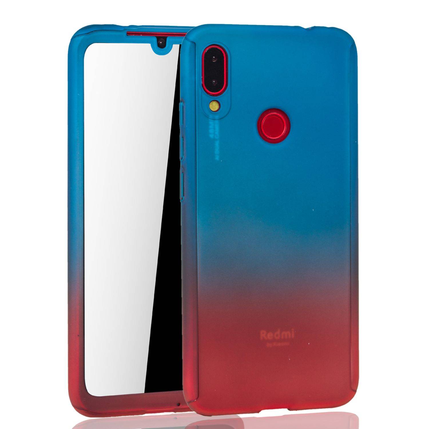 Xiaomi Redmi Note 7 / Redmi Note 7 Pro Handyhülle 360 Grad Schutz Full Cover Mehrfarbig