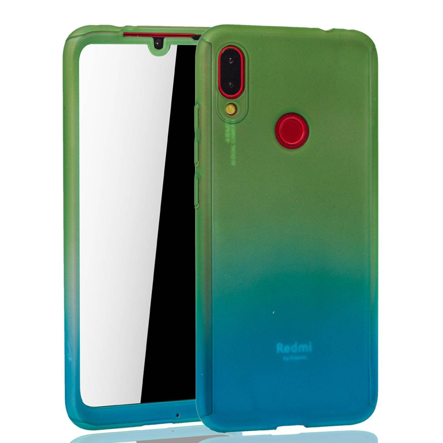 Xiaomi Redmi Note 7 / Redmi Note 7 Pro Handyhülle 360 Grad Schutz Full Cover Mehrfarbig