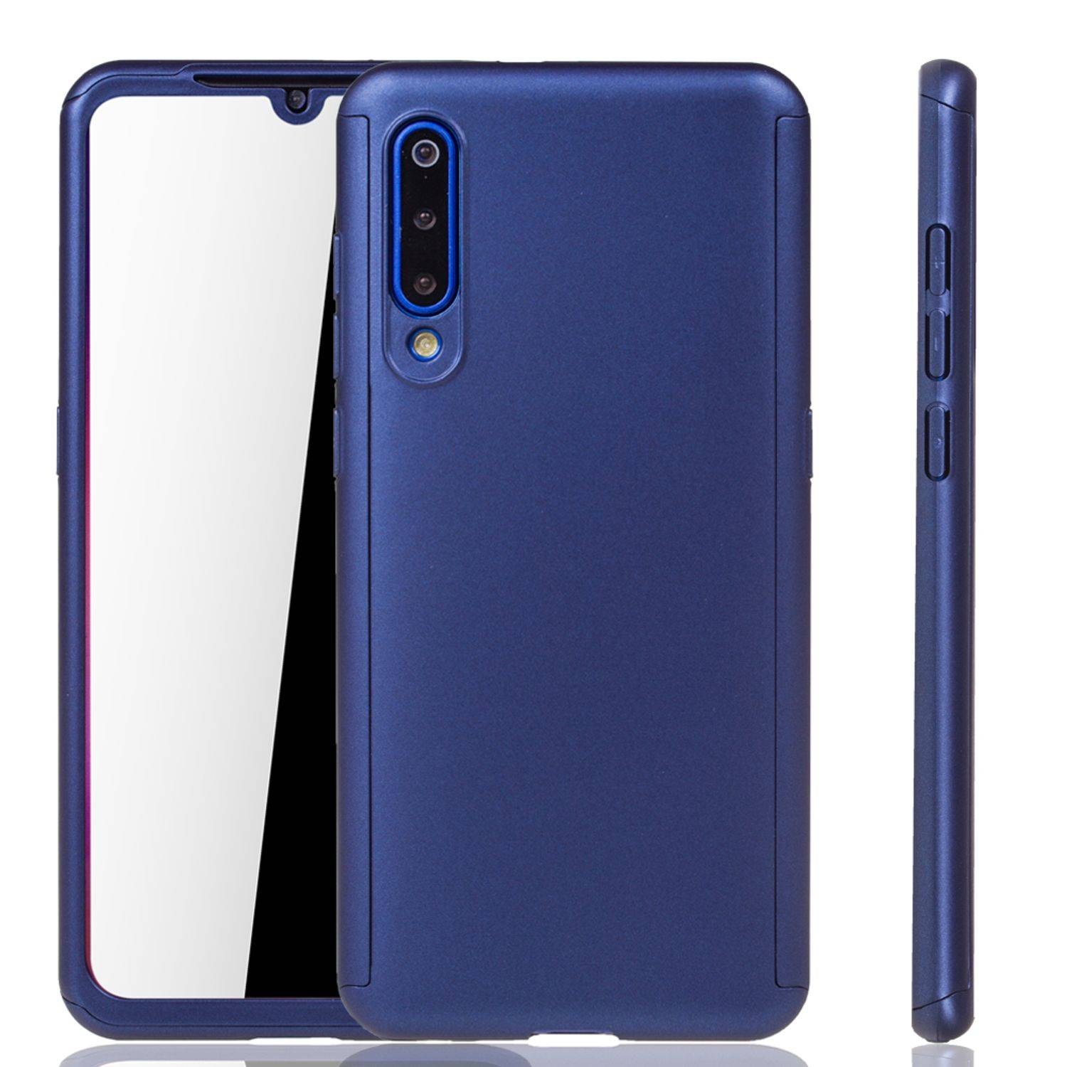Xiaomi Mi 9 Handyhülle 360 Grad Schutz Full Cover Blau