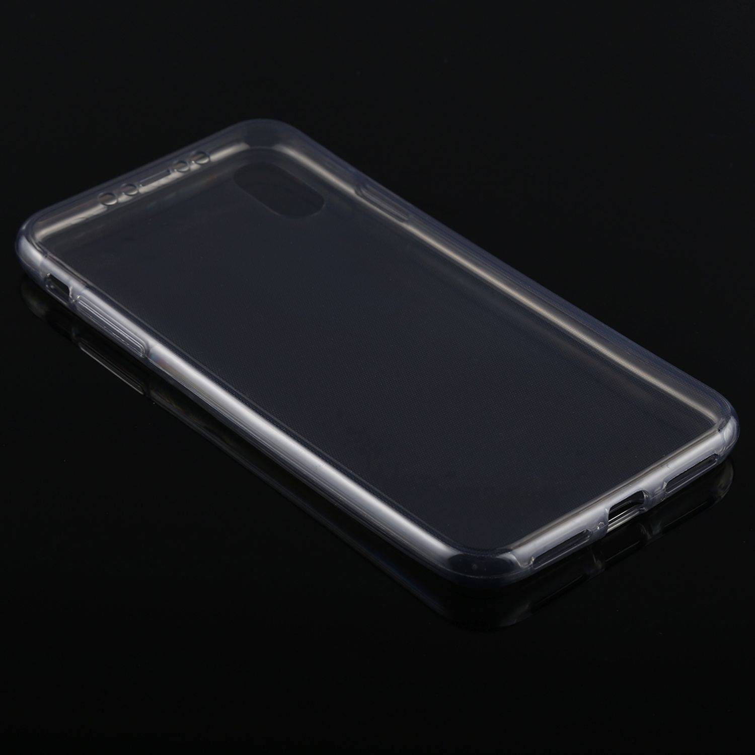 Apple iPhone XS Max Handyhülle Full-Cover 360 Grad Full Cover Transparent