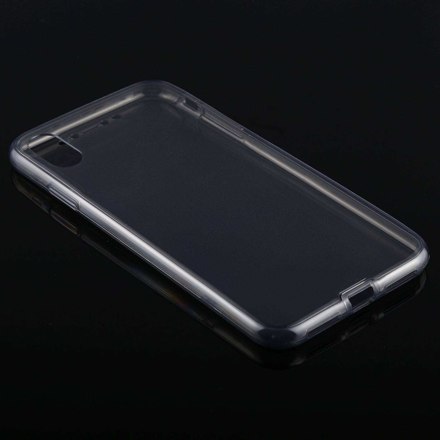 Apple iPhone XS Max Handyhülle Full-Cover 360 Grad Full Cover Transparent