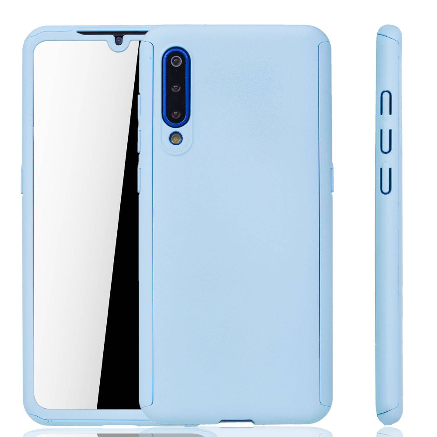 Xiaomi Mi 9 Handyhülle 360 Grad Schutz Full Cover Blau