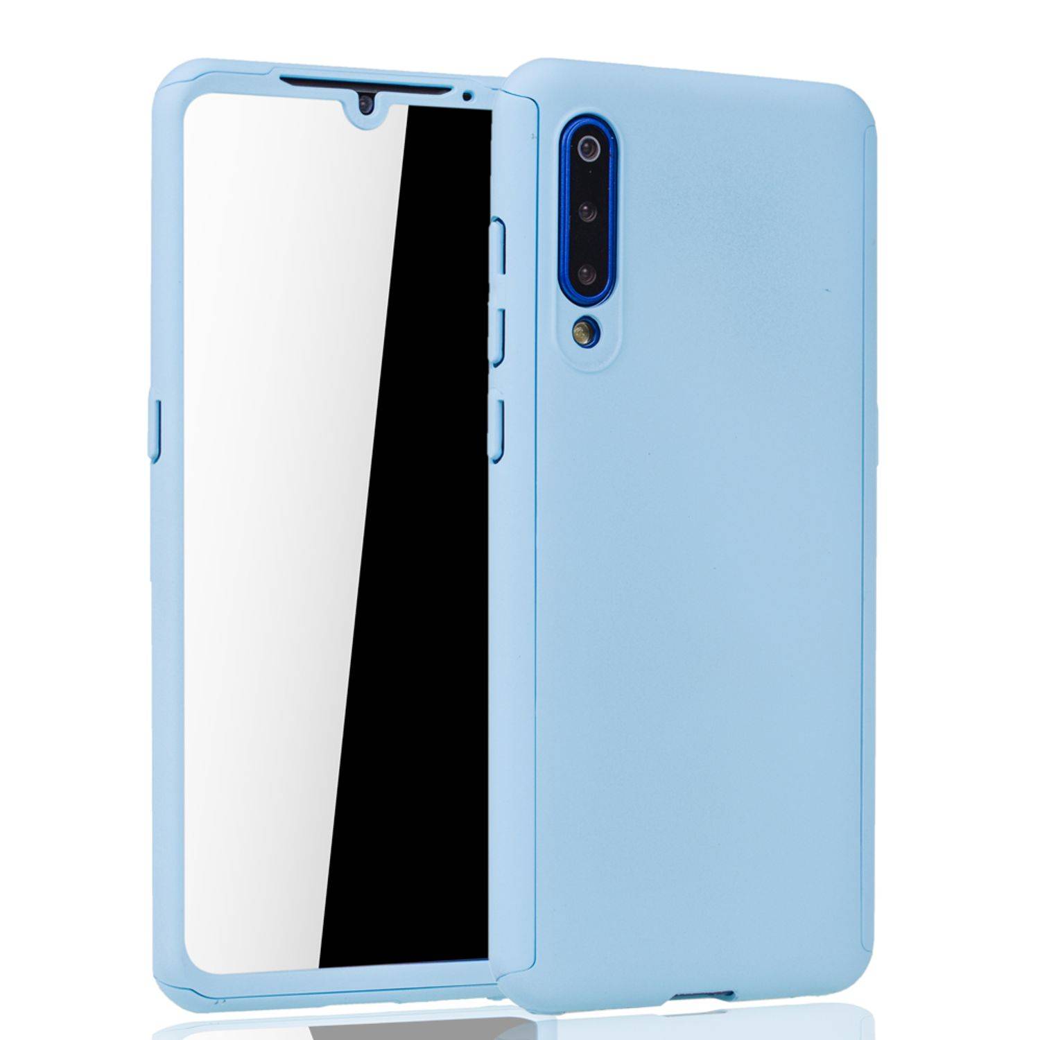 Xiaomi Mi 9 Handyhülle 360 Grad Schutz Full Cover Blau