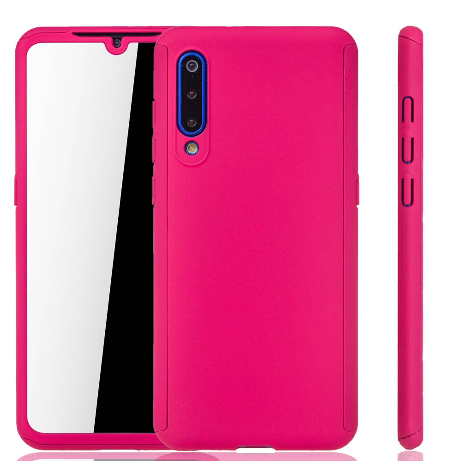 Xiaomi Mi 9 Handyhülle 360 Grad Schutz Full Cover Rosa