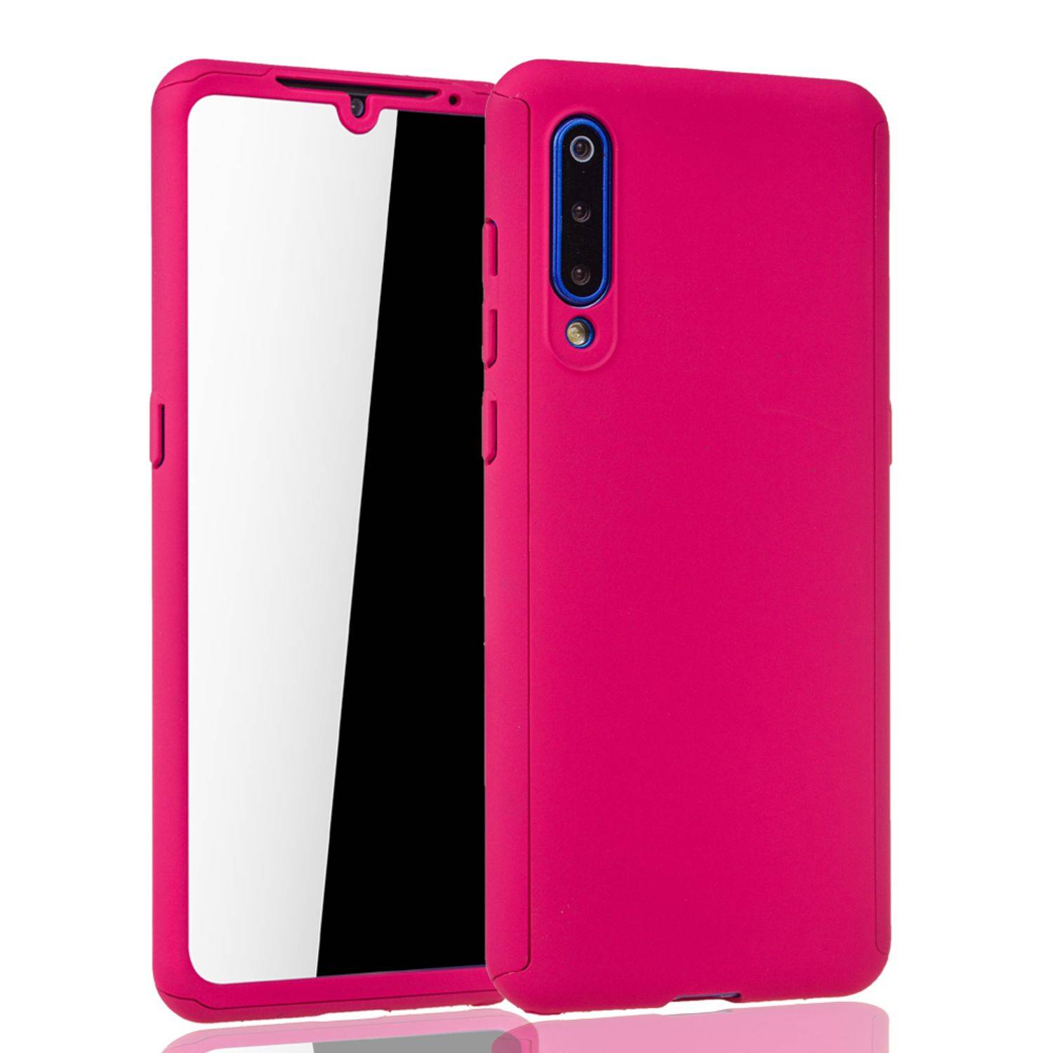 Xiaomi Mi 9 Handyhülle 360 Grad Schutz Full Cover Rosa