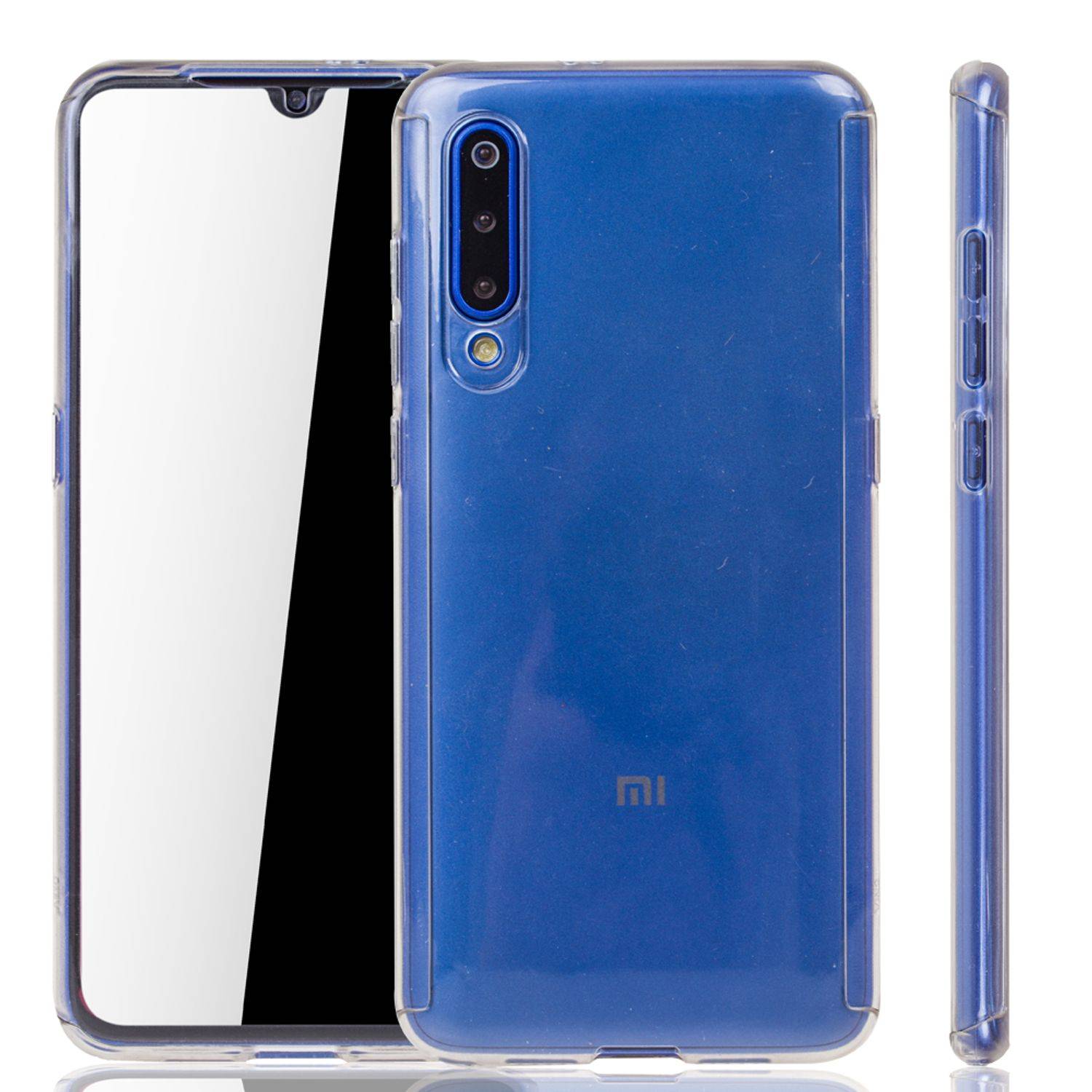 Xiaomi Mi 9 Handyhülle 360 Grad Schutz Full Cover Transparent