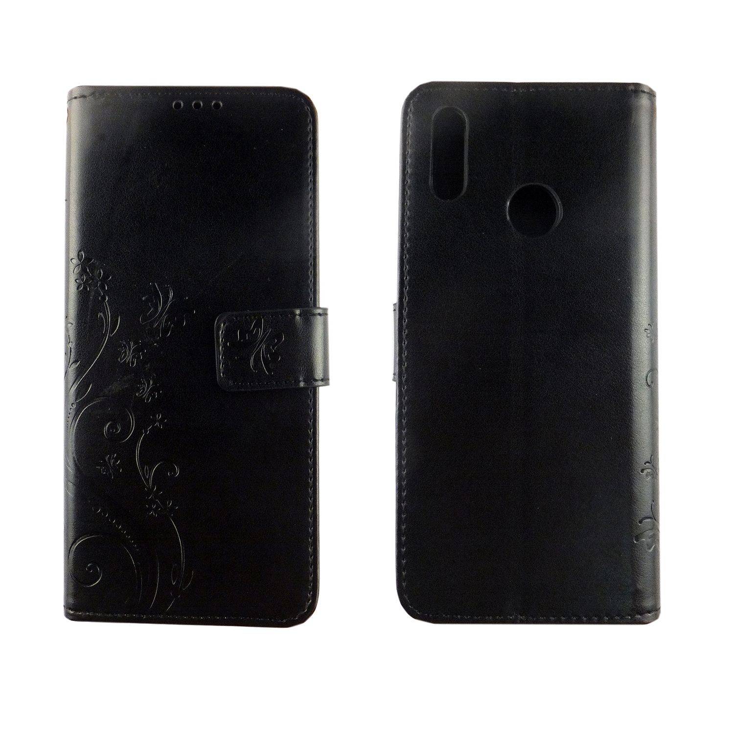 Huawei Y7 (2019) Handyhülle Bookcover Schwarz
