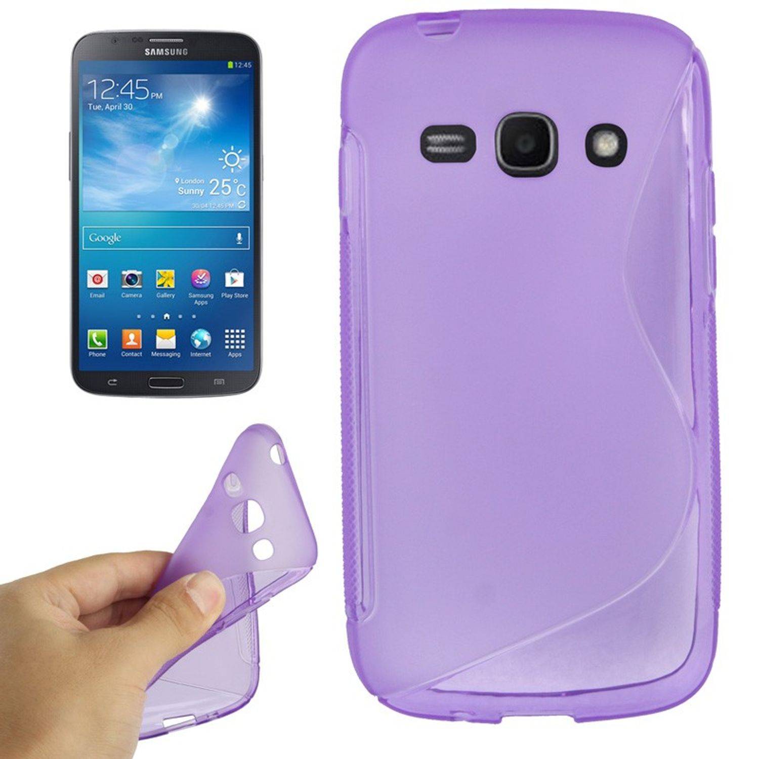 Samsung Galaxy Ace 3 S7272 Handyhülle Backcover Violett