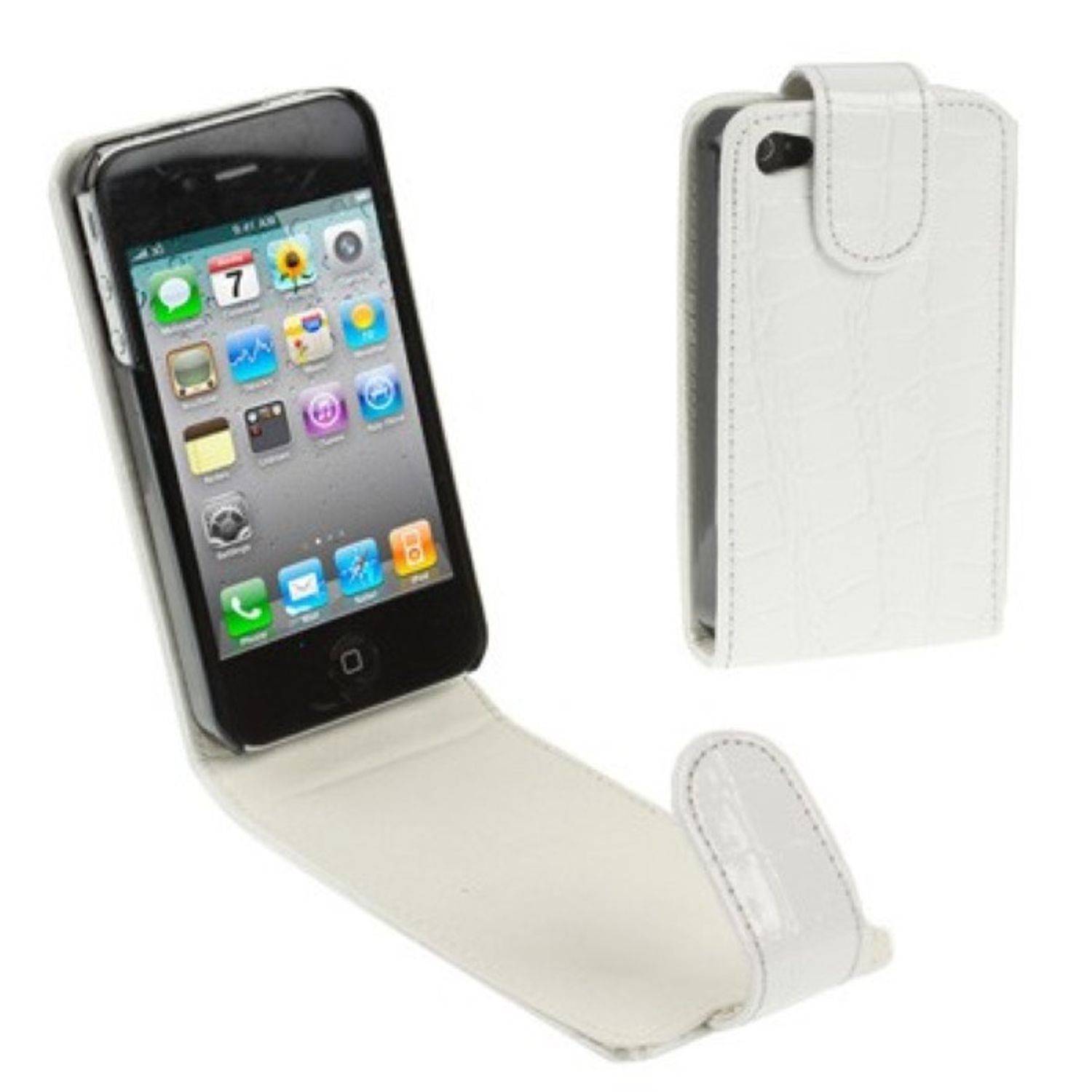 Apple iPhone 4 / 4s Handyhülle Backcover Weiß