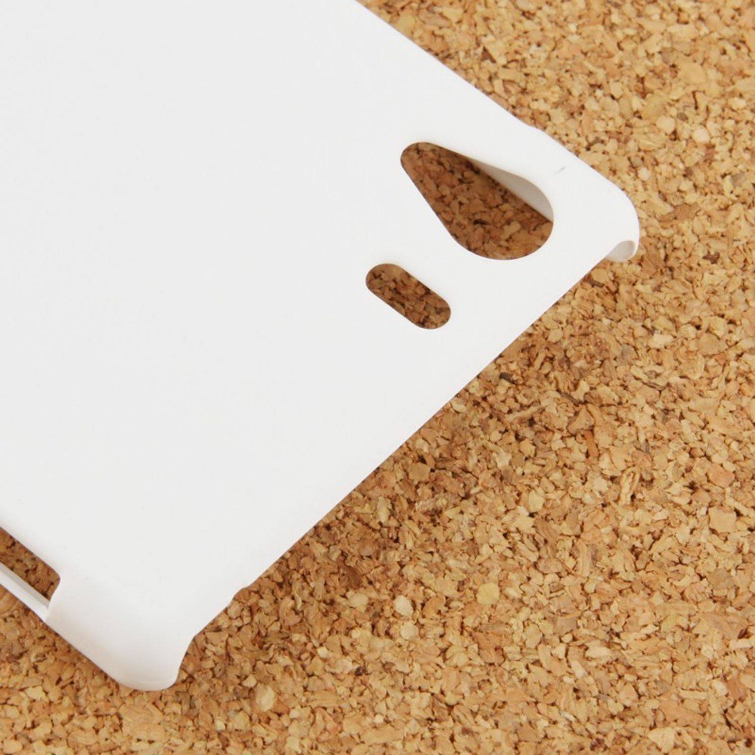 Sony Xperia Z1 Handyhülle Backcover Weiß