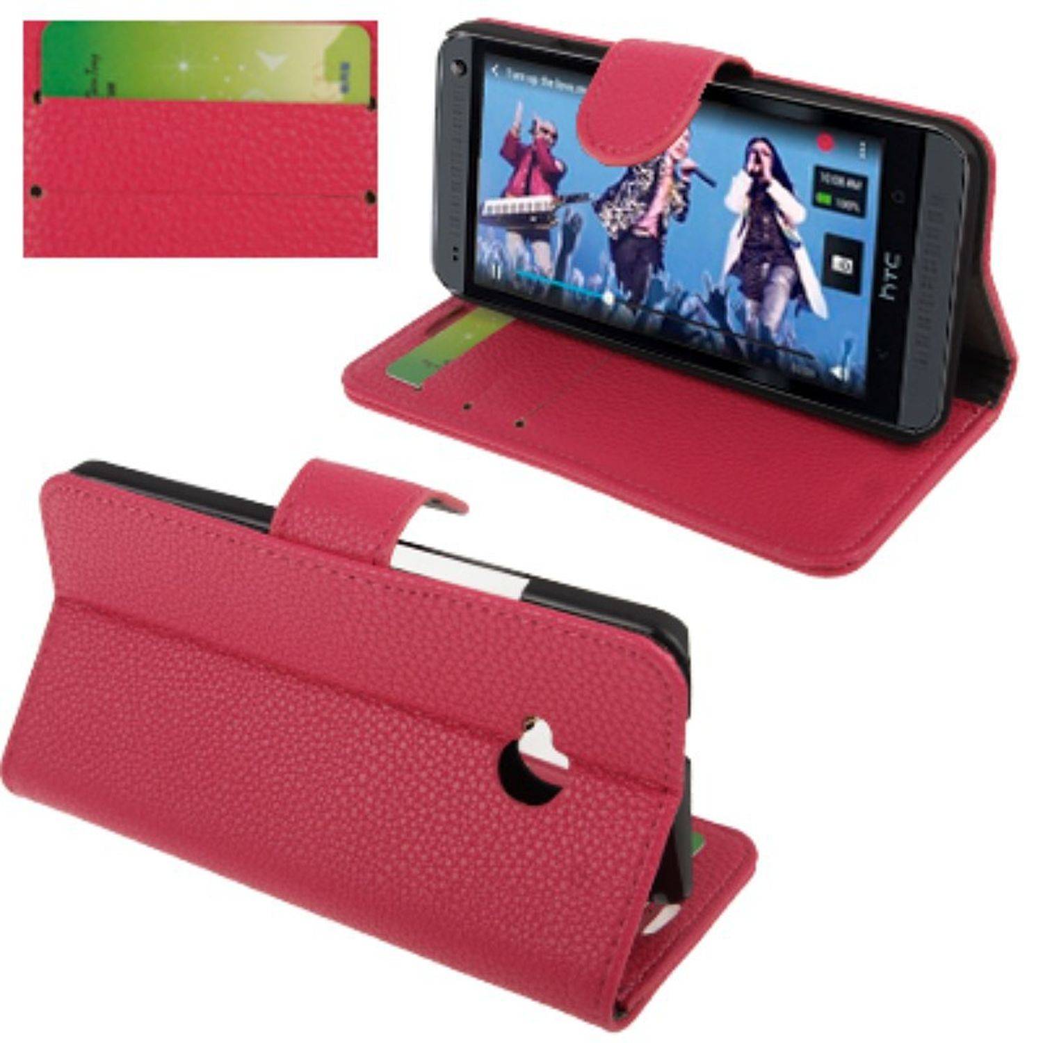 HTC One Handyhülle Backcover Rosa