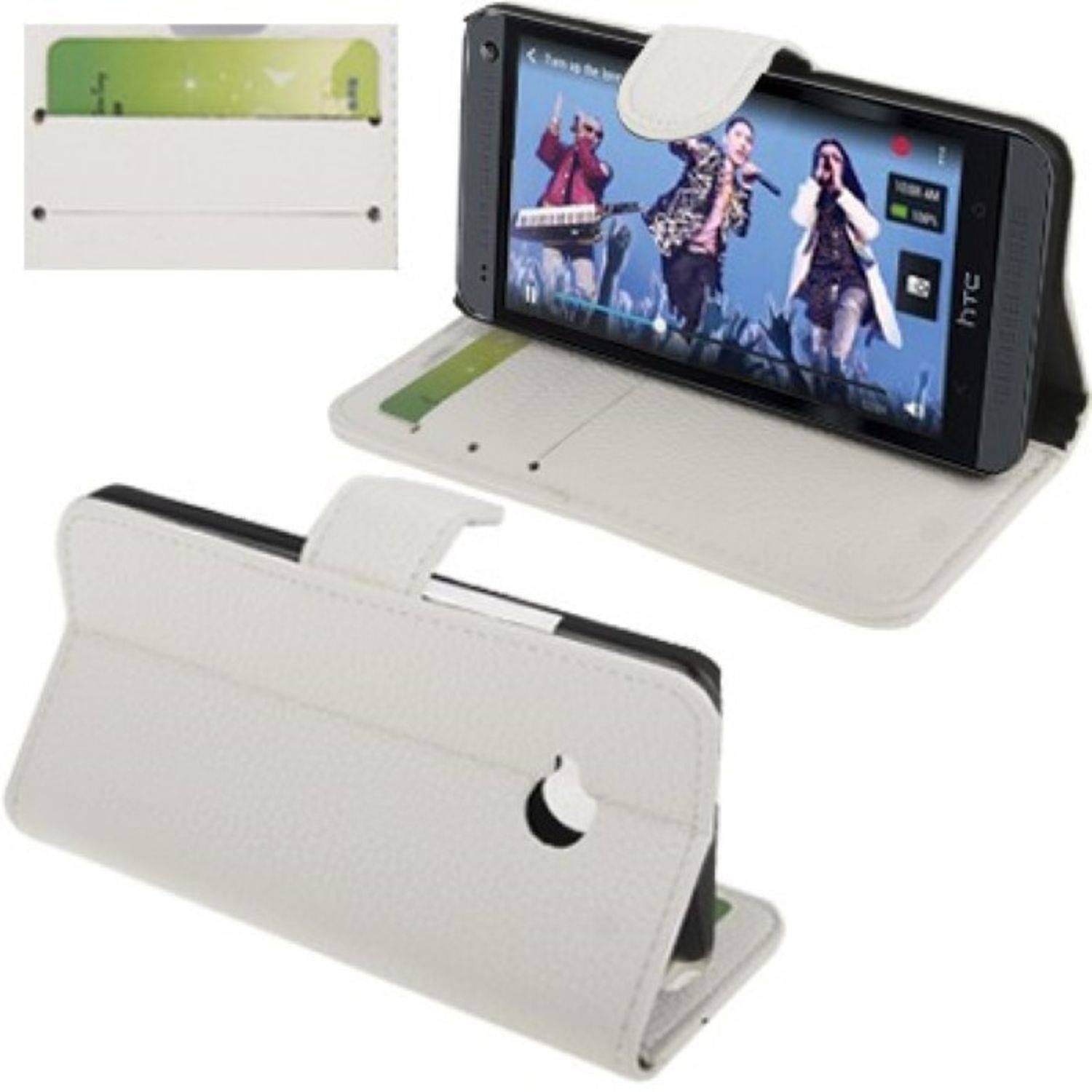 HTC One Handyhülle Backcover Weiß
