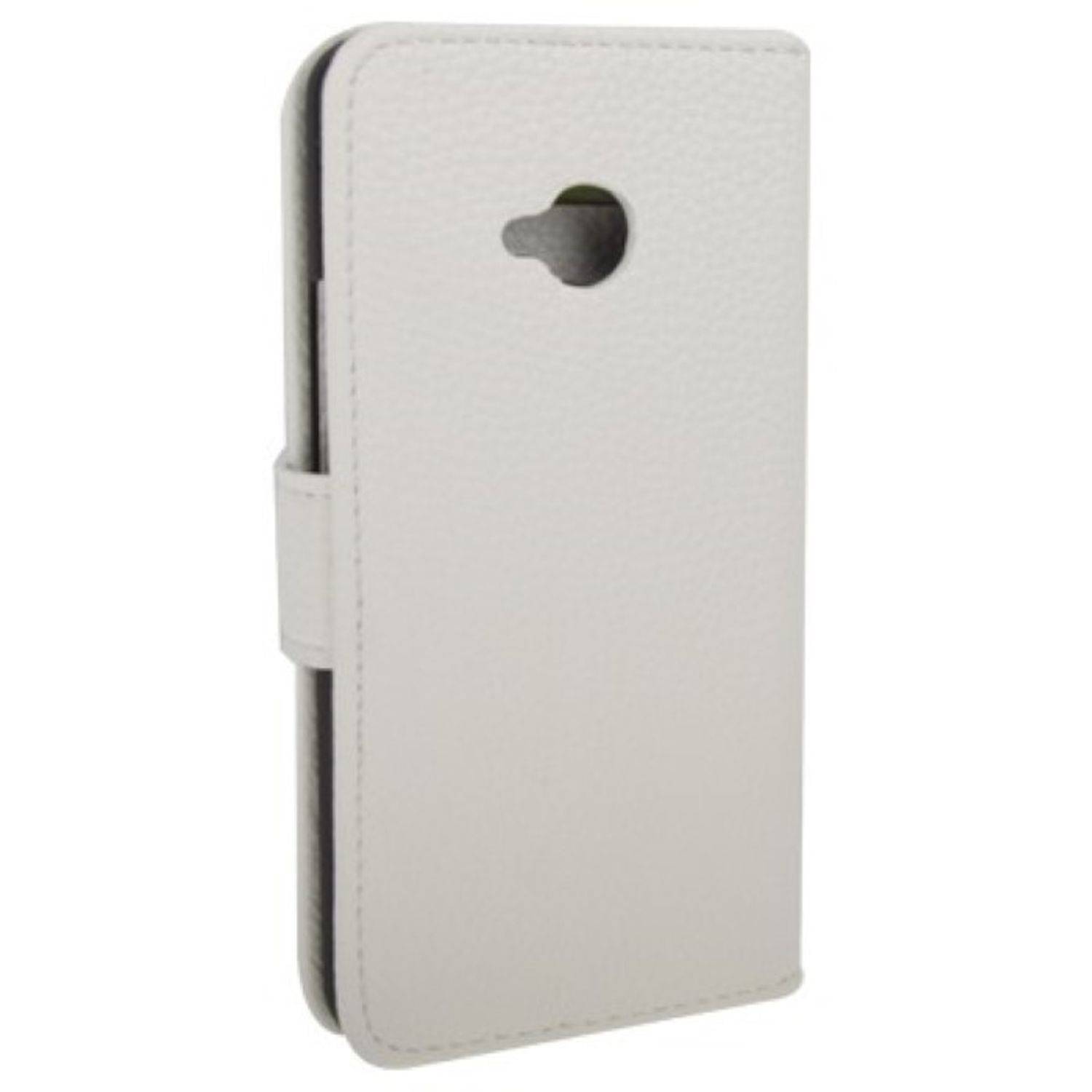 HTC One Handyhülle Backcover Weiß