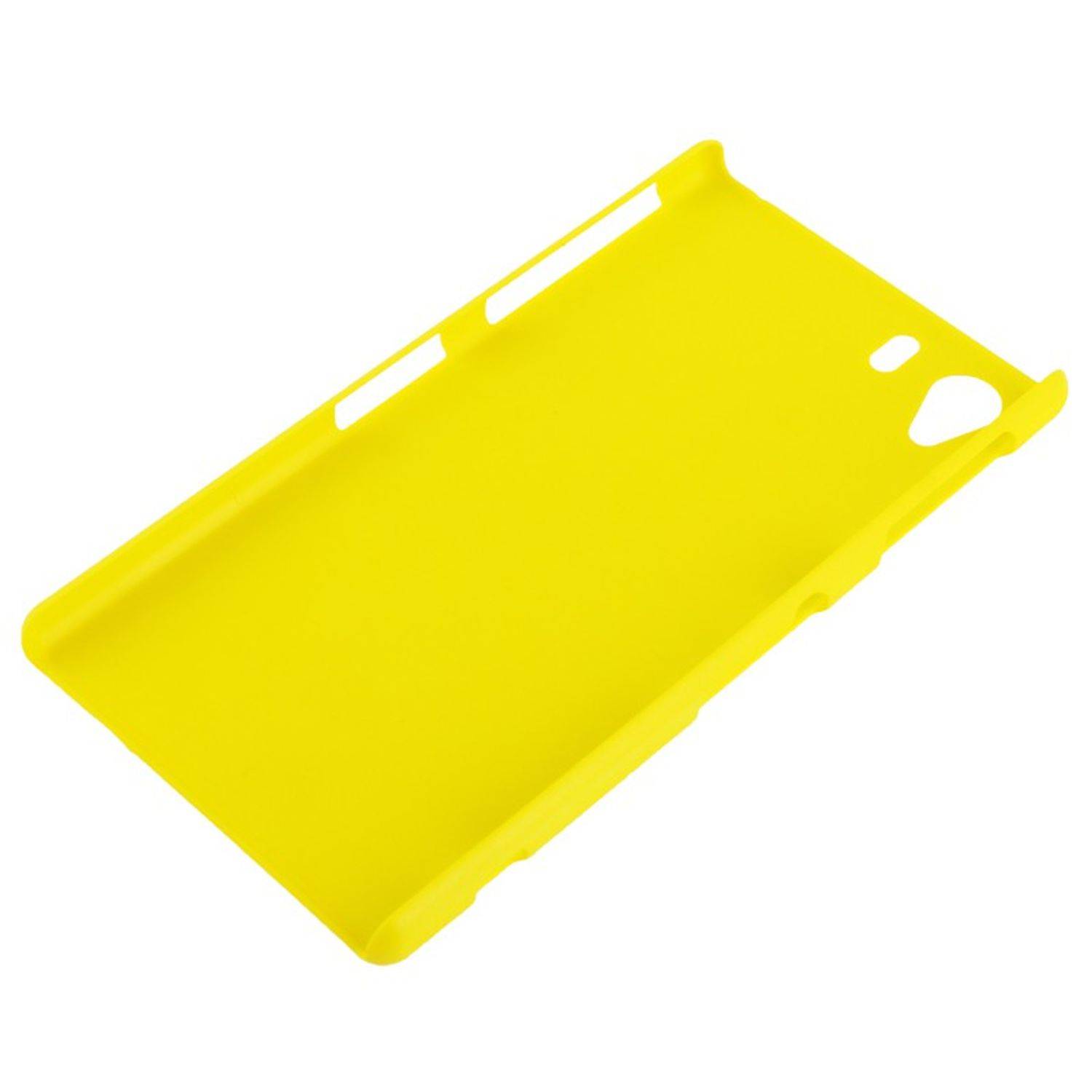 Sony Xperia Z1 Handyhülle Backcover Gelb