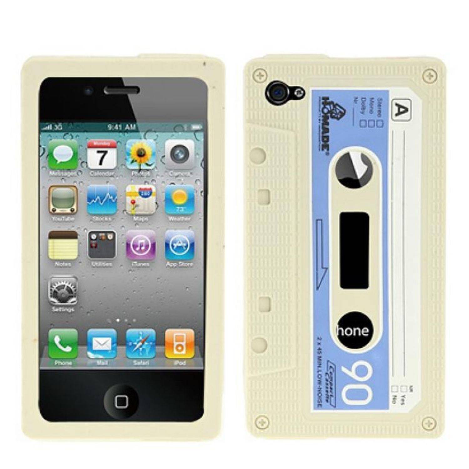 Apple iPhone 4 / 4s Handyhülle Backcover Grau