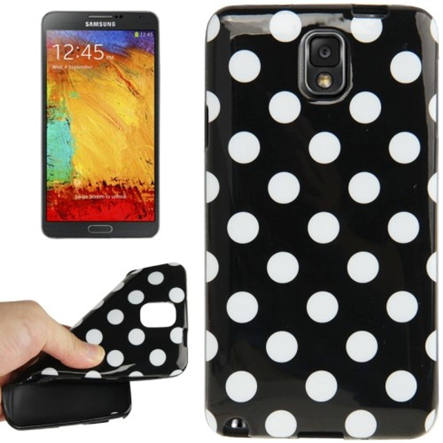 Samsung Galaxy Note 3 Handyhülle Backcover Schwarz