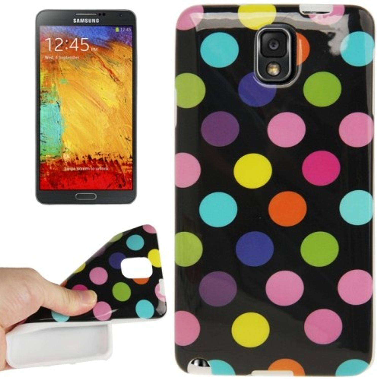 Samsung Galaxy Note 3 Handyhülle Backcover Schwarz