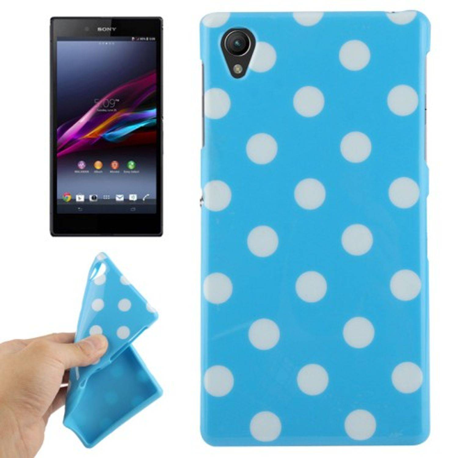 Sony Xperia Z1 Handyhülle Backcover Blau
