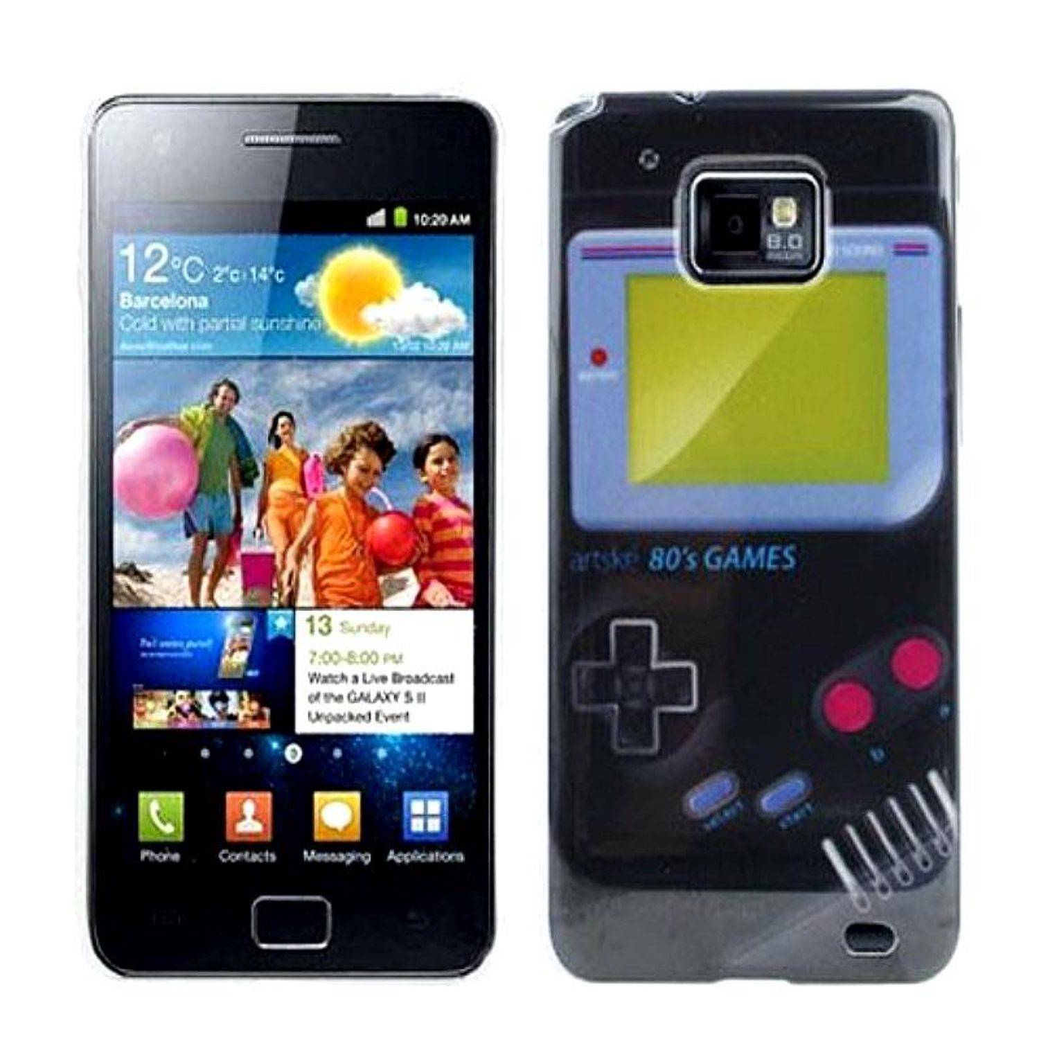 Samsung Galaxy S2 i9100 Handyhülle Backcover Schwarz