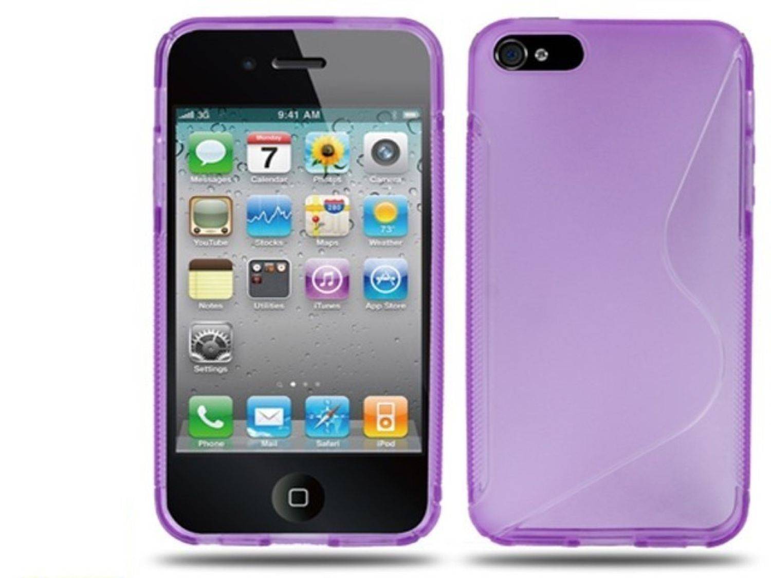 Apple iPhone 5 / 5s / SE Handyhülle Backcover Violett
