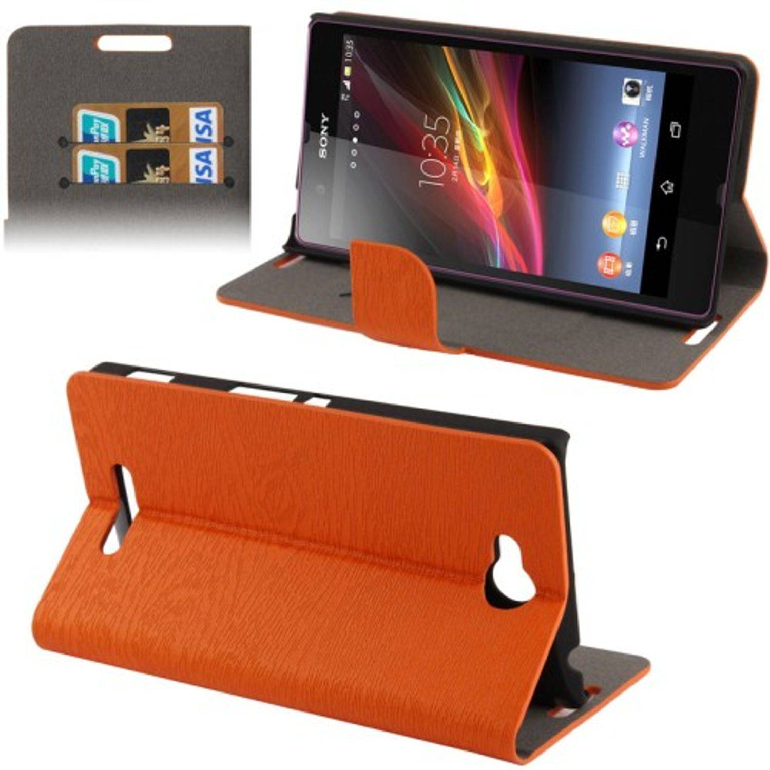 Sony Xperia C S39h Handyhülle Backcover Orange