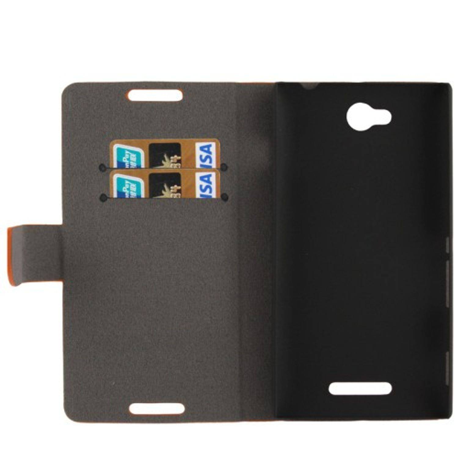 Sony Xperia C S39h Handyhülle Backcover Orange