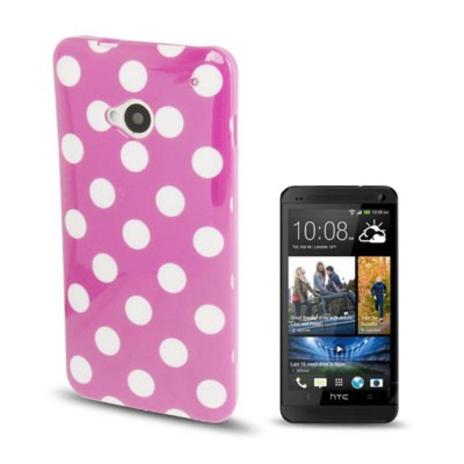 HTC One Handyhülle Backcover Violett
