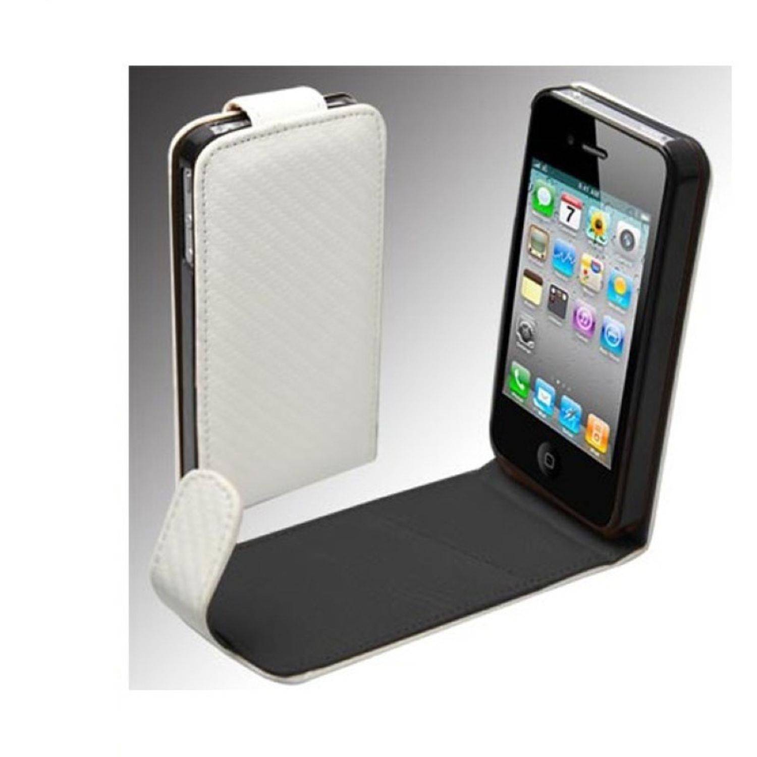 Apple iPhone 4 / 4s Handyhülle Backcover Weiß
