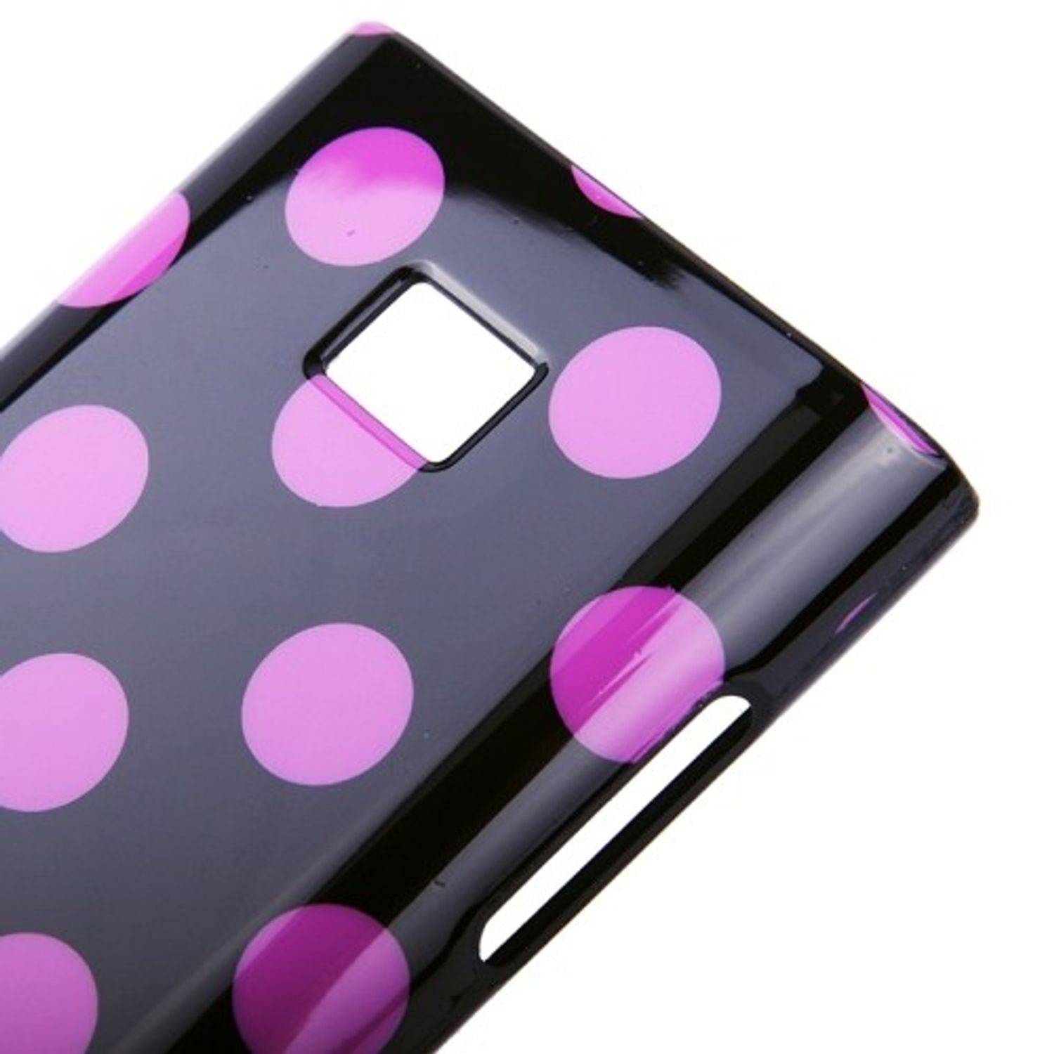 LG Optimus L3 Handyhülle Backcover Rosa