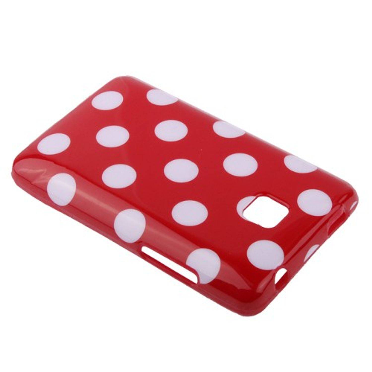 LG Optimus L3 II E430 Handyhülle Backcover Rot