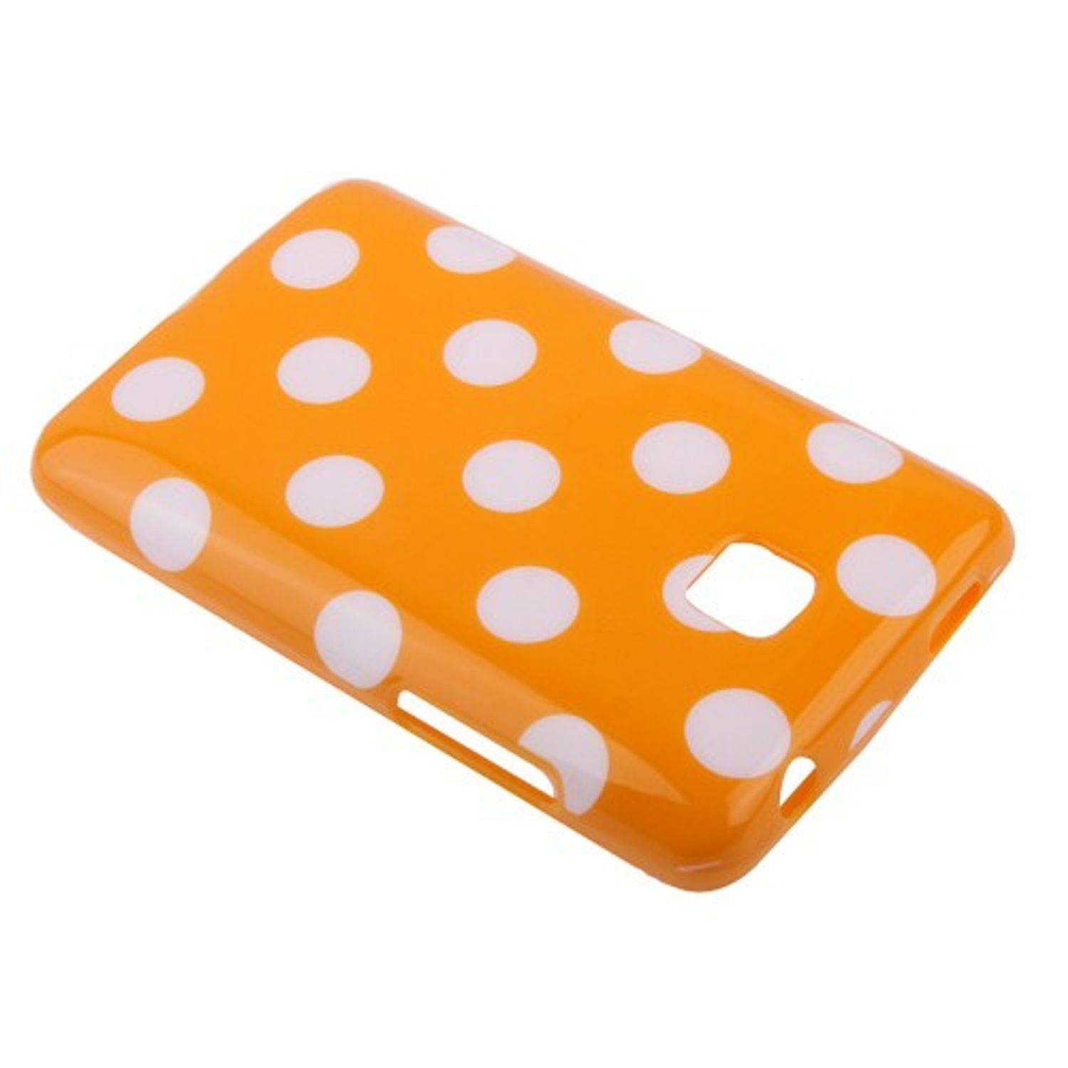 LG Optimus L3 II E430 Handyhülle Backcover Orange