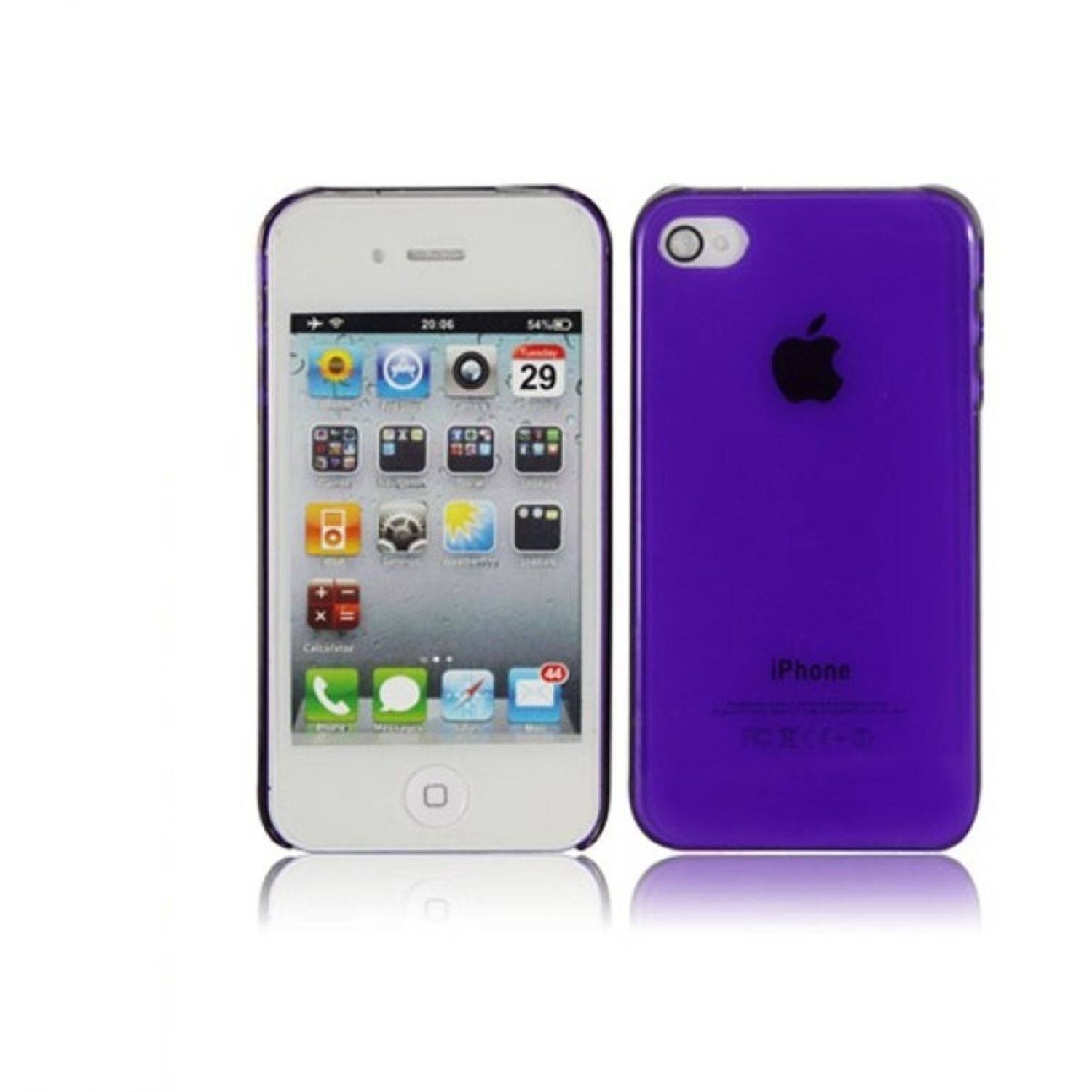 Apple iPhone 4 / 4s Handyhülle Backcover Violett