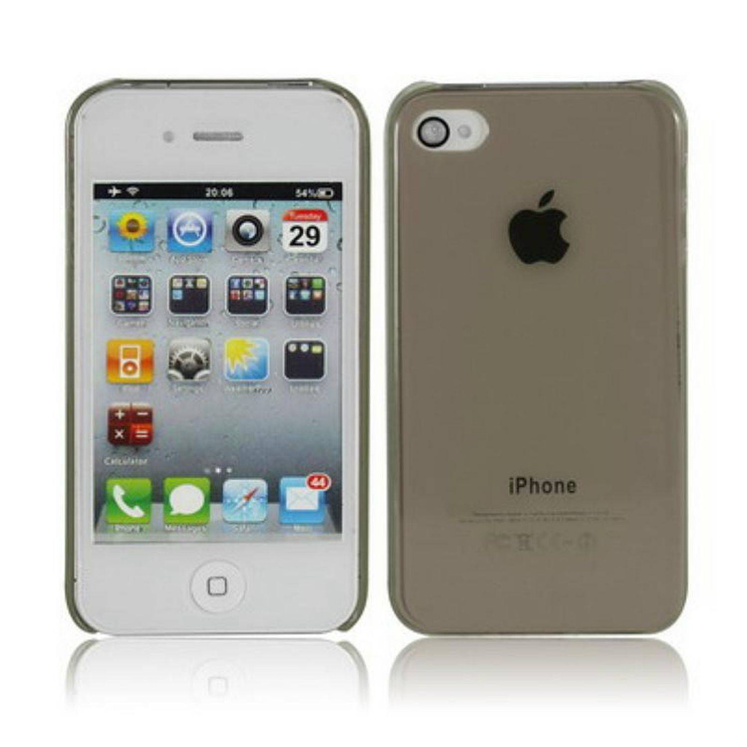 Apple iPhone 4 / 4s Handyhülle Backcover Grau