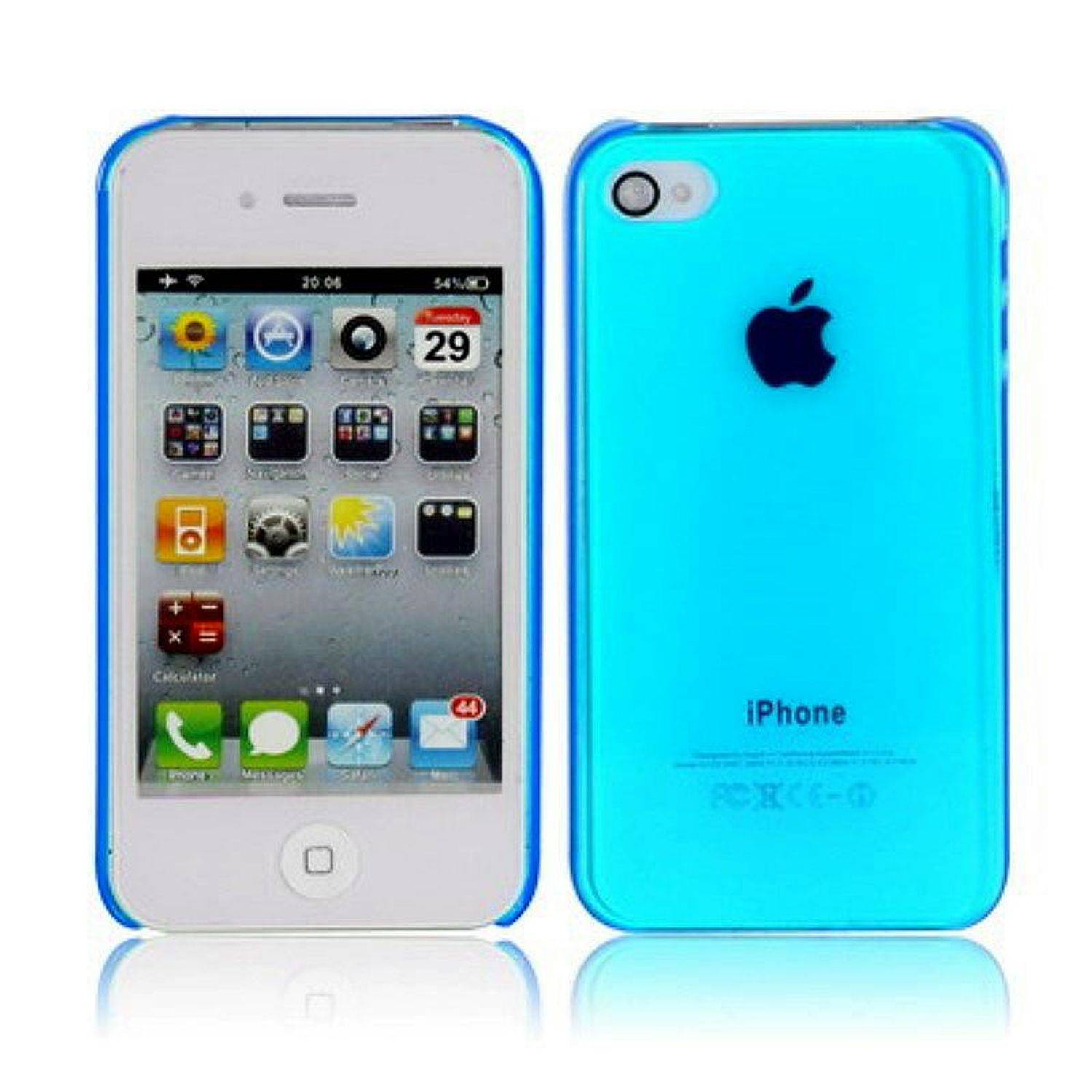 Apple iPhone 4 / 4s Handyhülle Backcover Blau