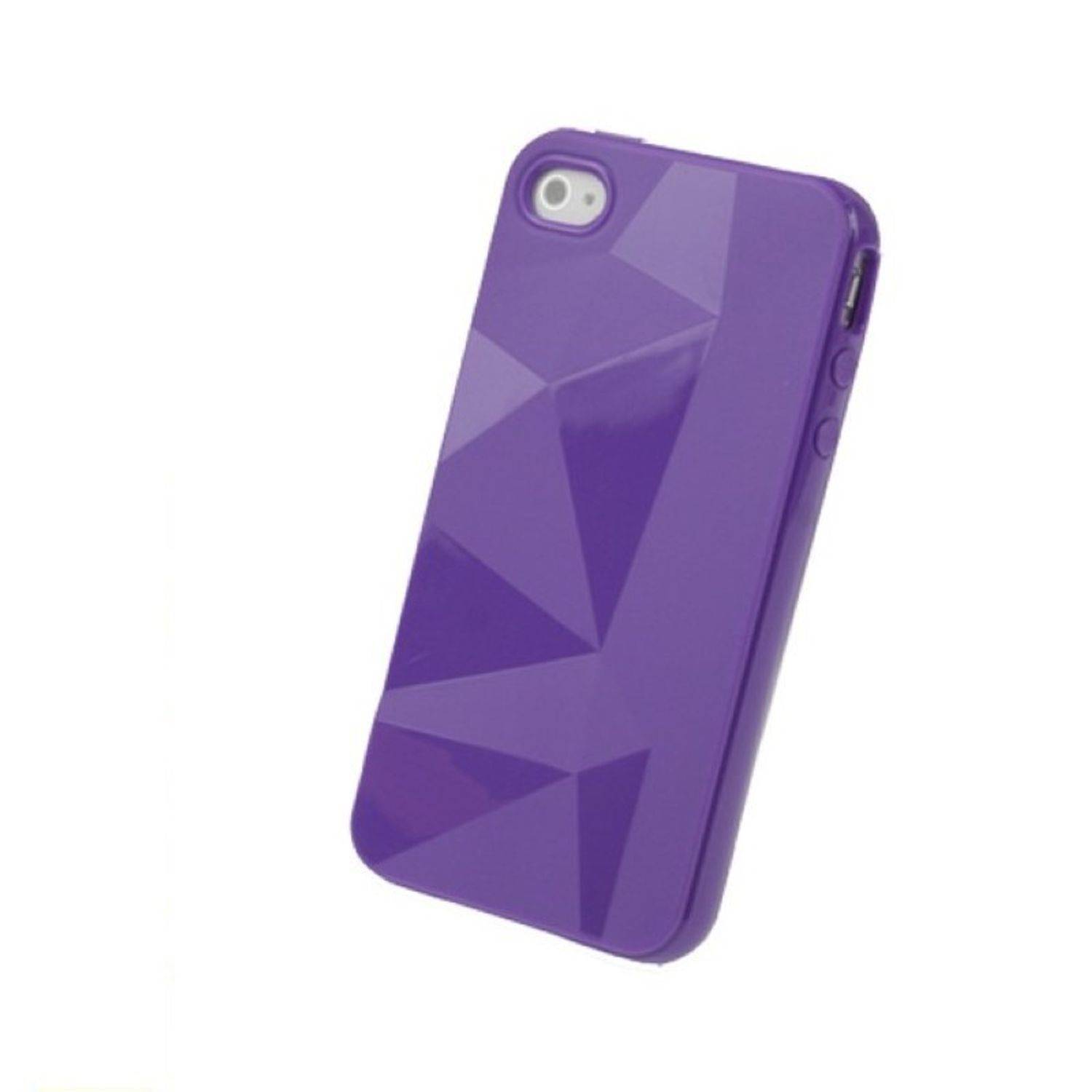 Apple iPhone 4 / 4s Handyhülle Backcover Violett