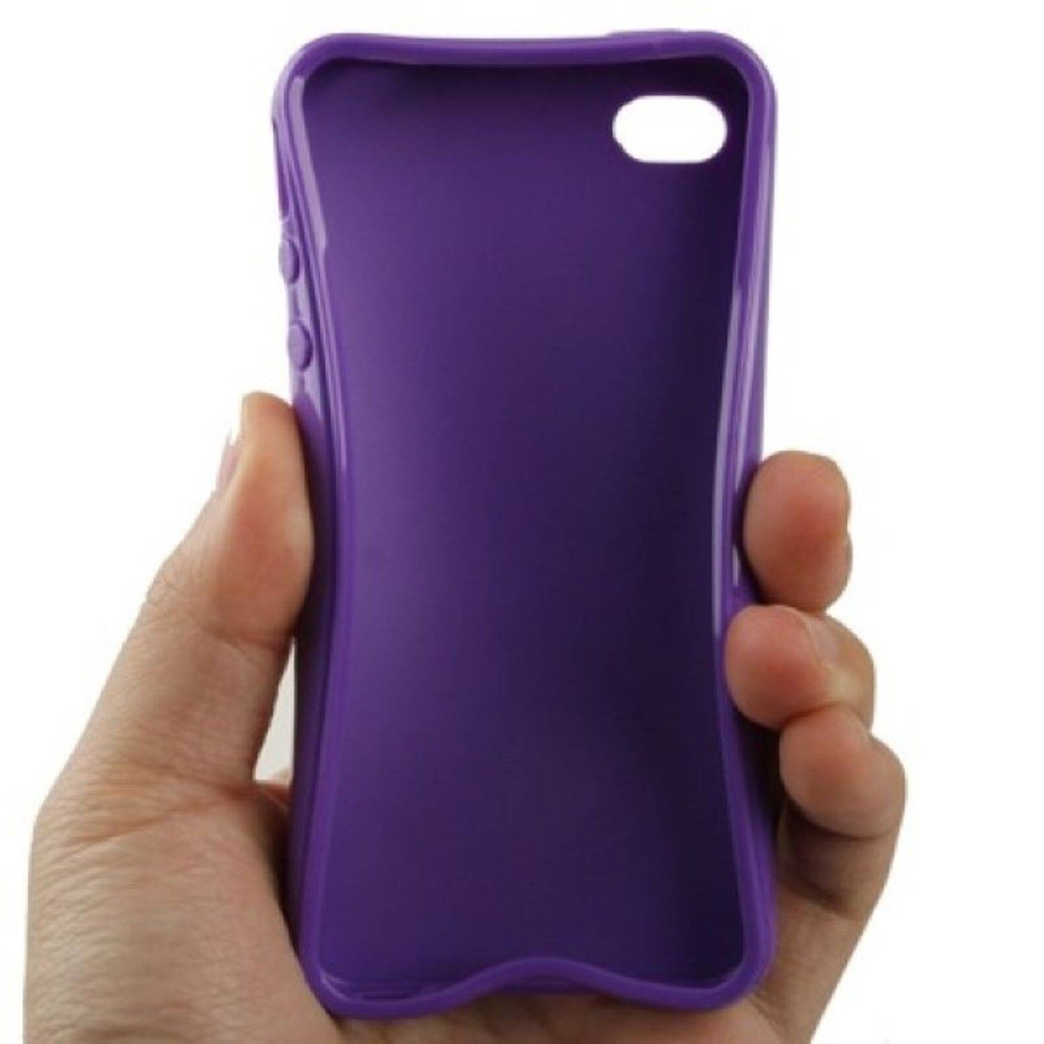 Apple iPhone 4 / 4s Handyhülle Backcover Violett