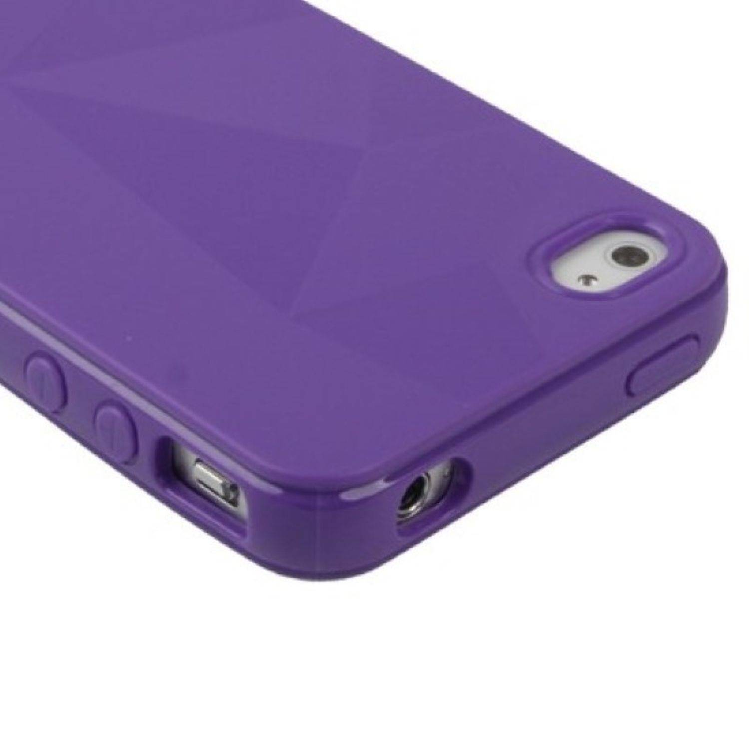 Apple iPhone 4 / 4s Handyhülle Backcover Violett