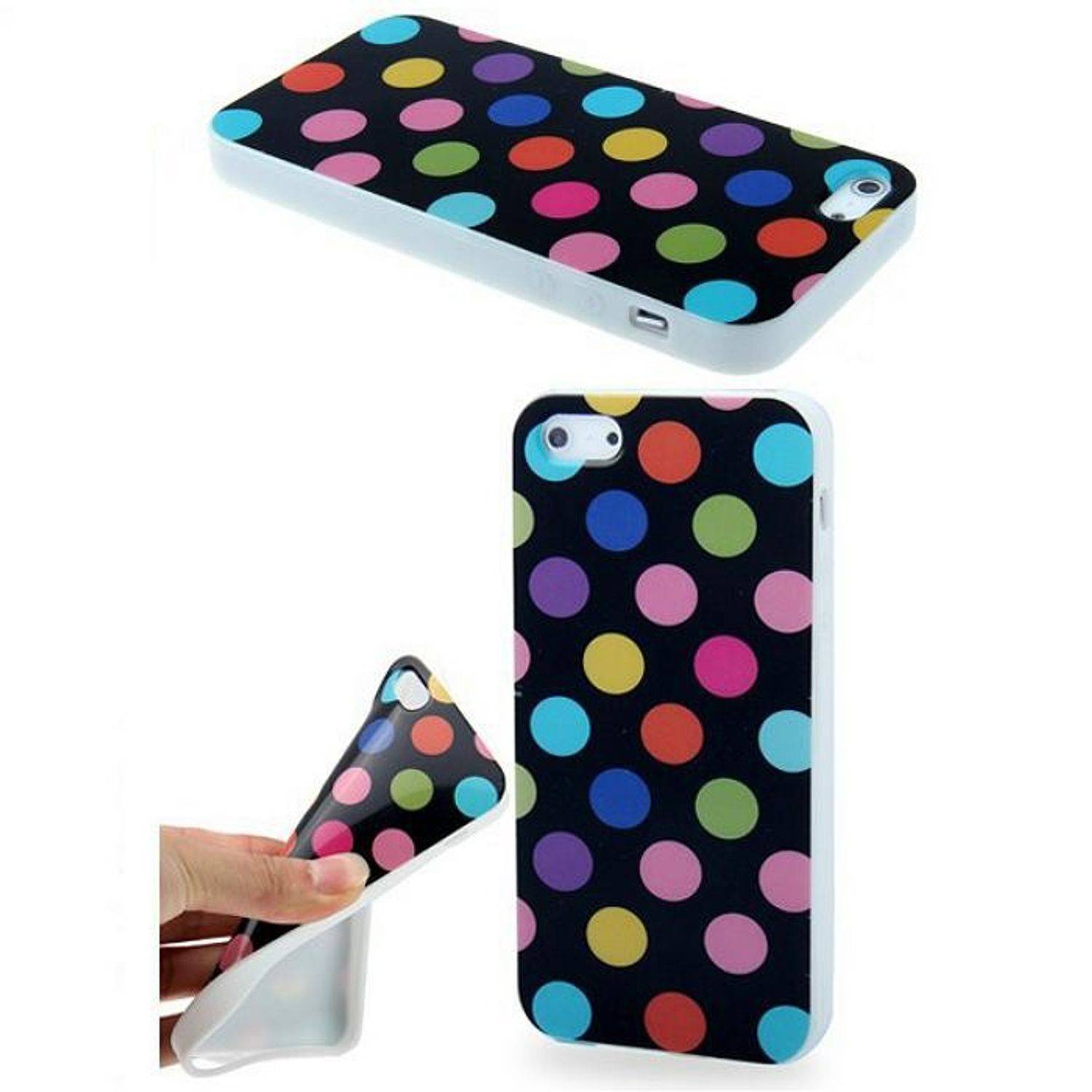 Apple iPhone 5 / 5s / SE Handyhülle Backcover Schwarz
