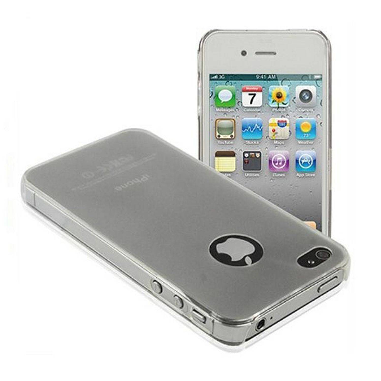 Apple iPhone 4 / 4s Handyhülle Backcover Grau