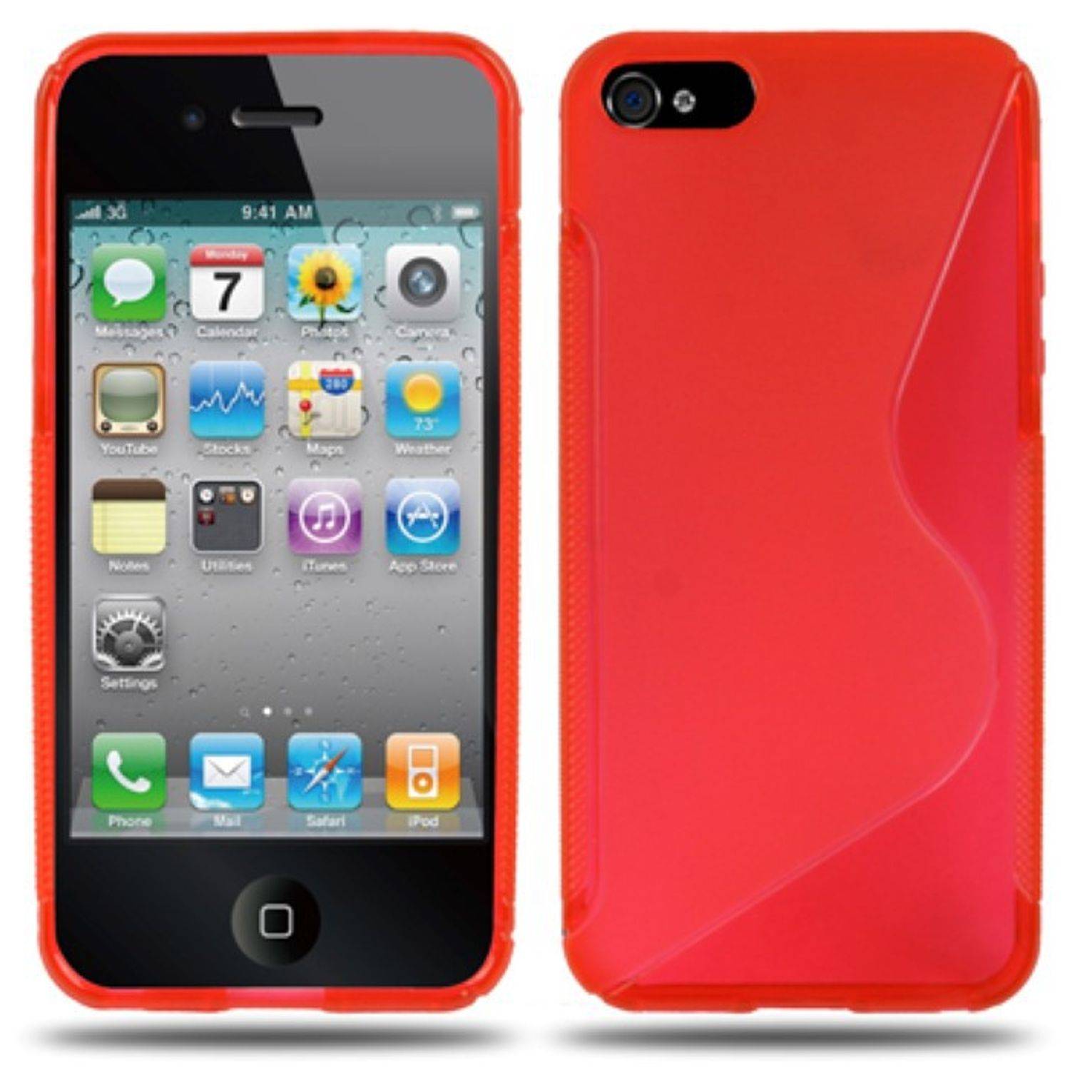 Apple iPhone 5 / 5s / SE Handyhülle Backcover Rot