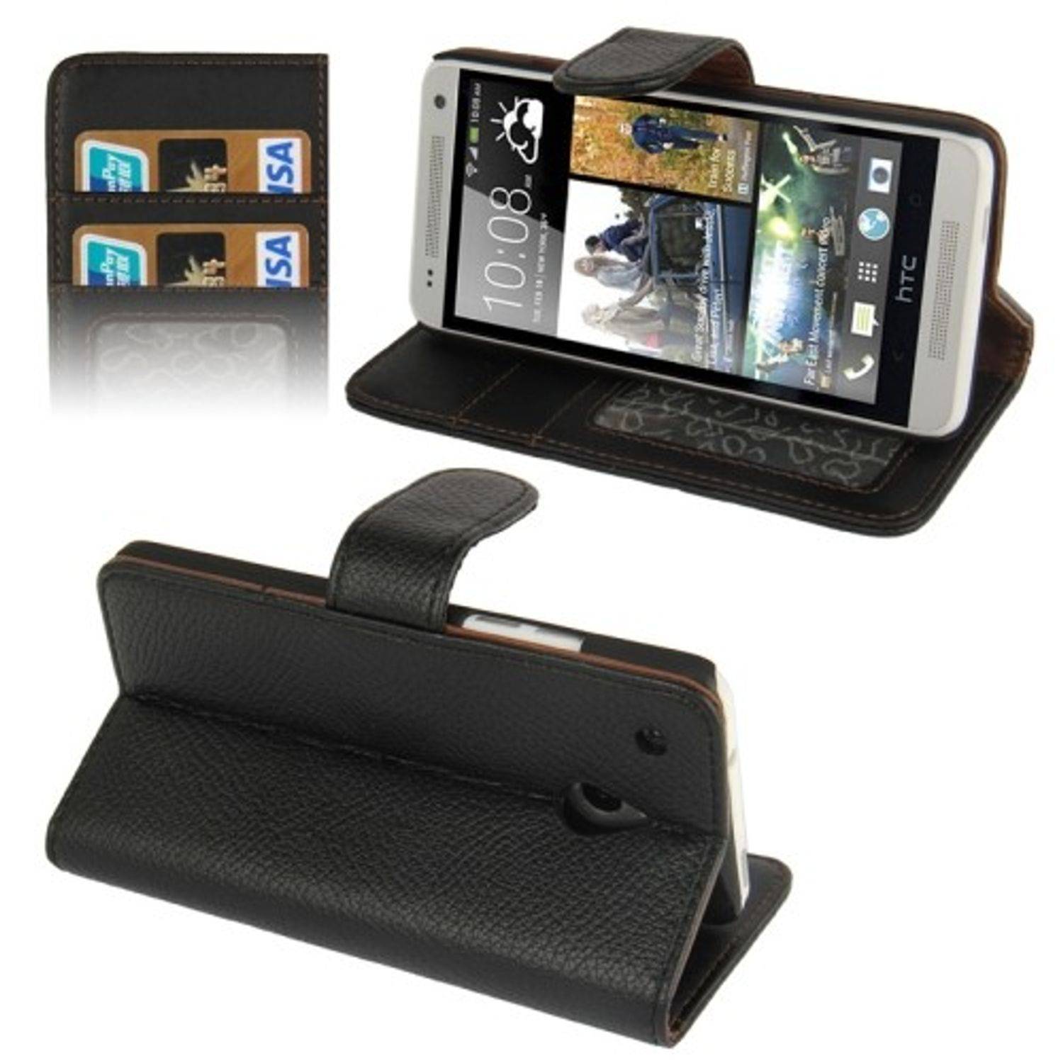 HTC One Mini Handyhülle Backcover Schwarz