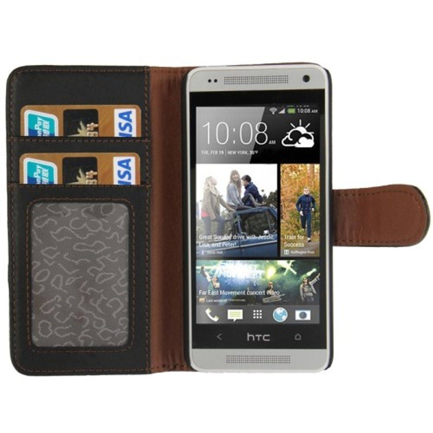 HTC One Mini Handyhülle Backcover Schwarz