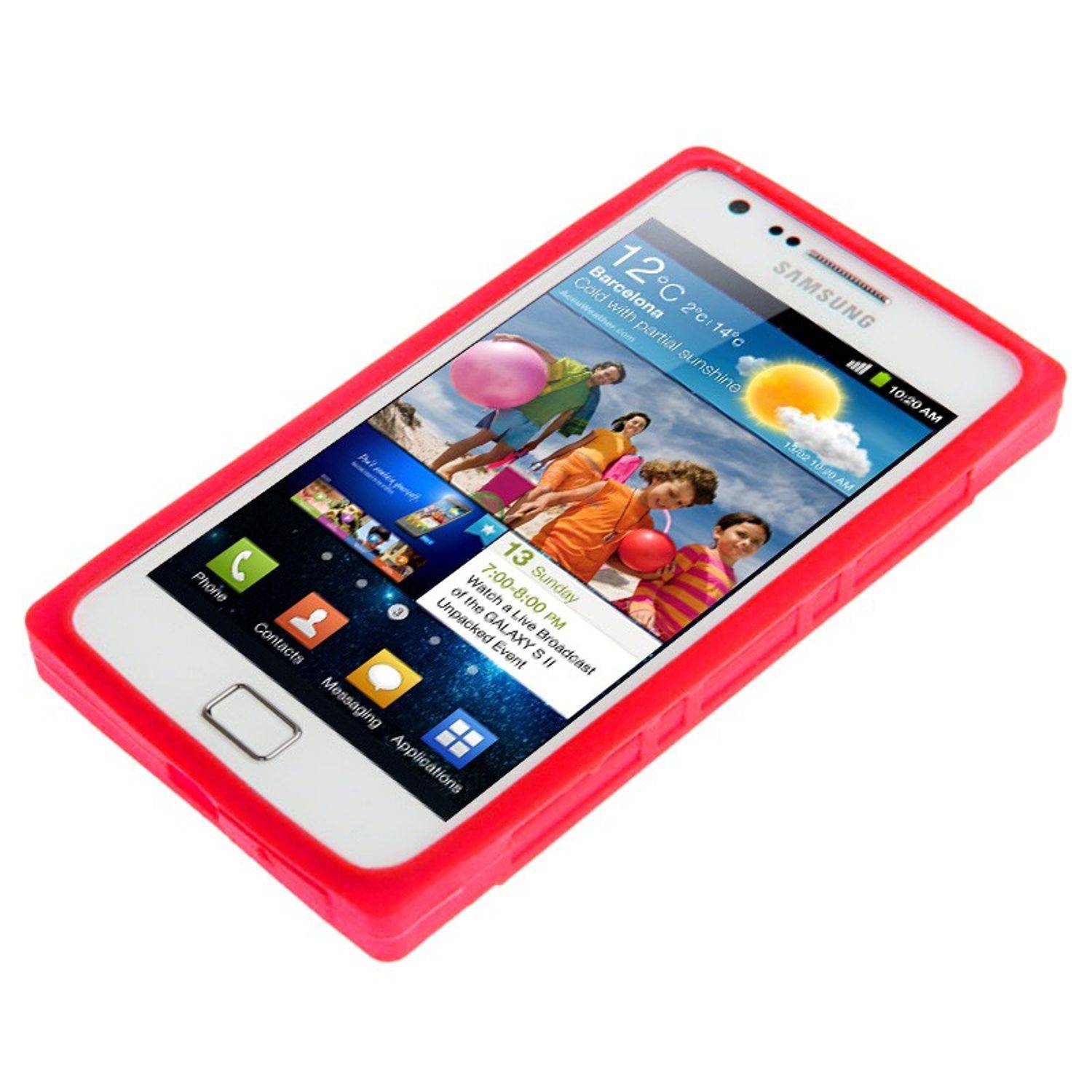 Samsung Galaxy S2 i9100 Handyhülle Backcover Rot