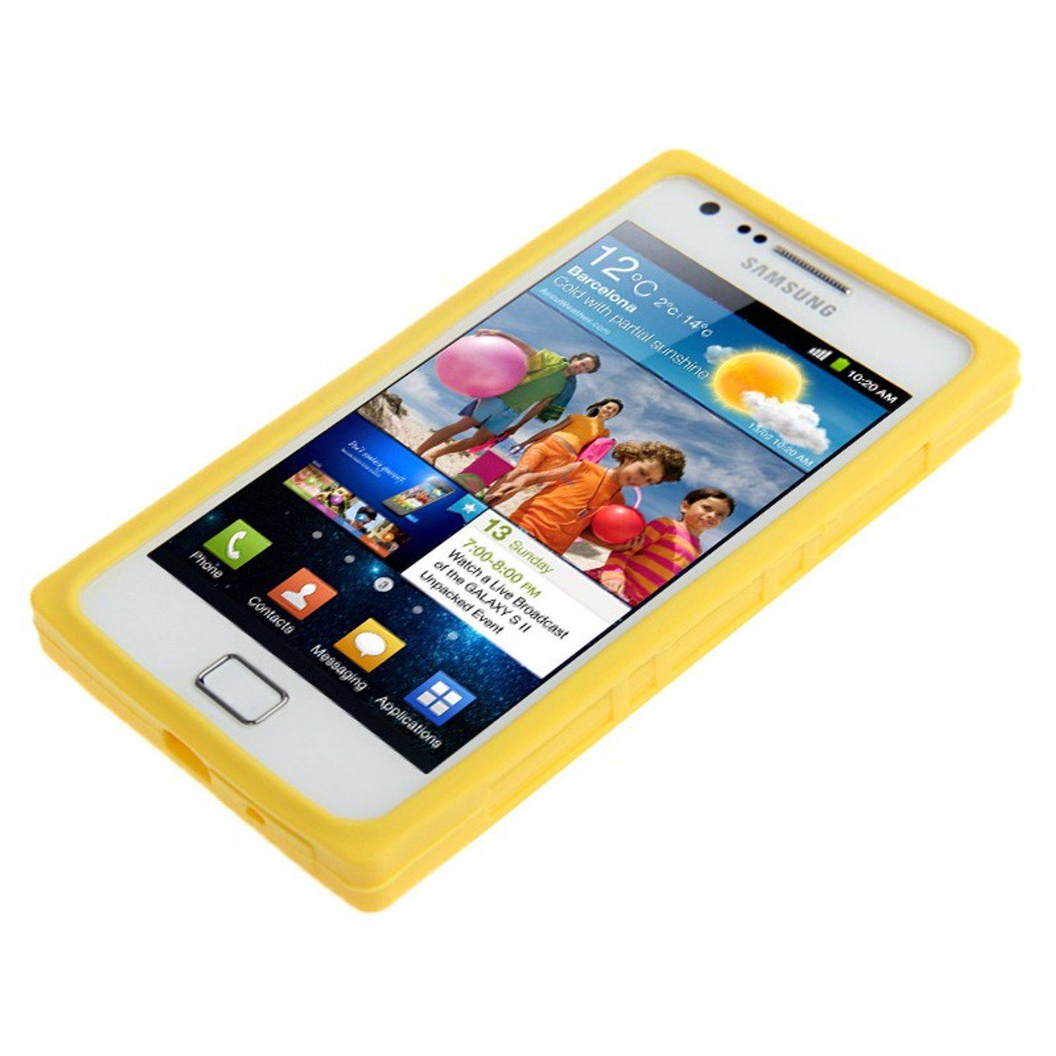 Samsung Galaxy S2 i9100 Handyhülle Backcover Gelb